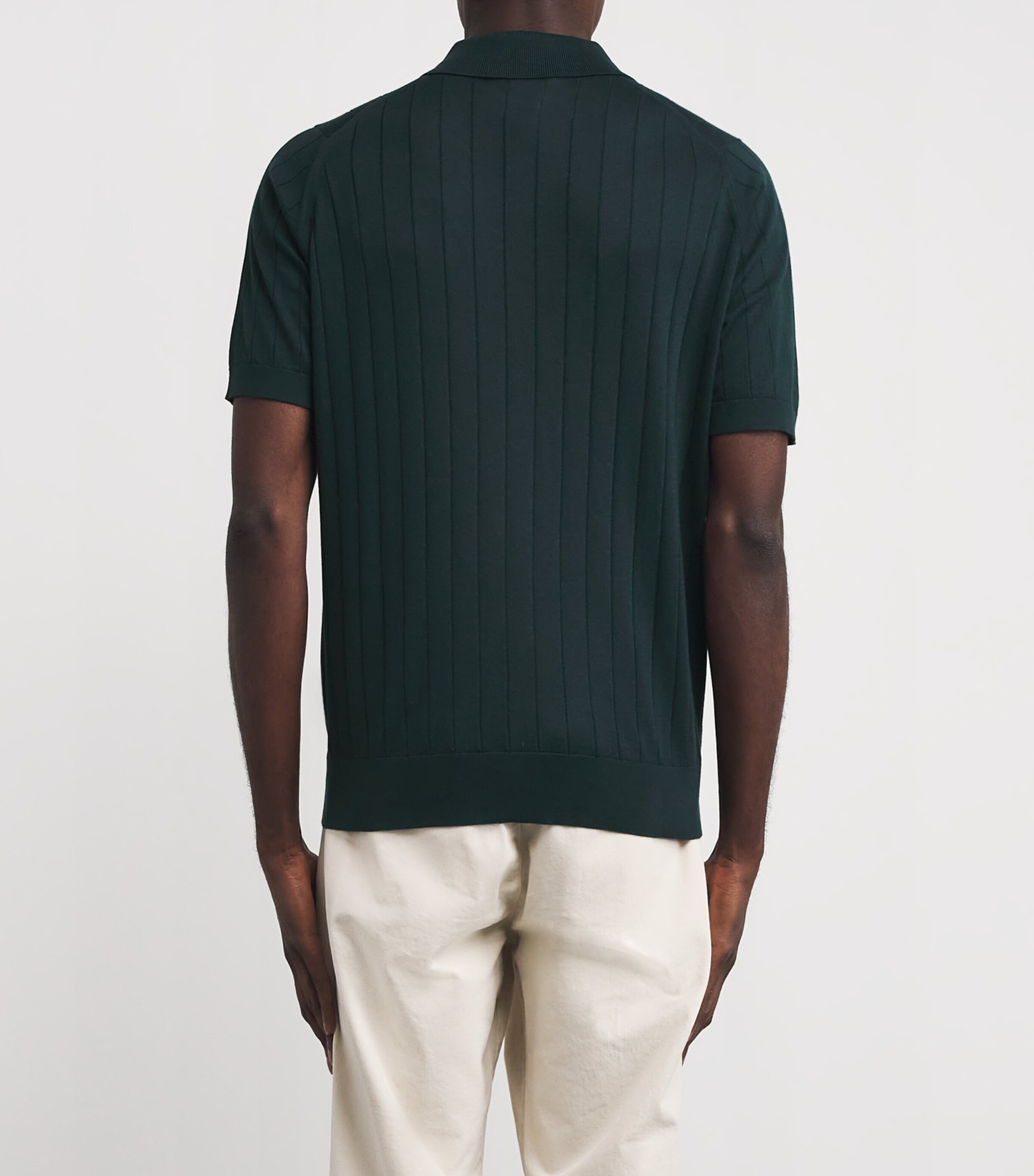 新品タグ付き JOHN SMEDLEY COTTON KNIT POLO Men's〉JOHN SMEDLEY“Knit”Polo 襟付きのポロデザインが