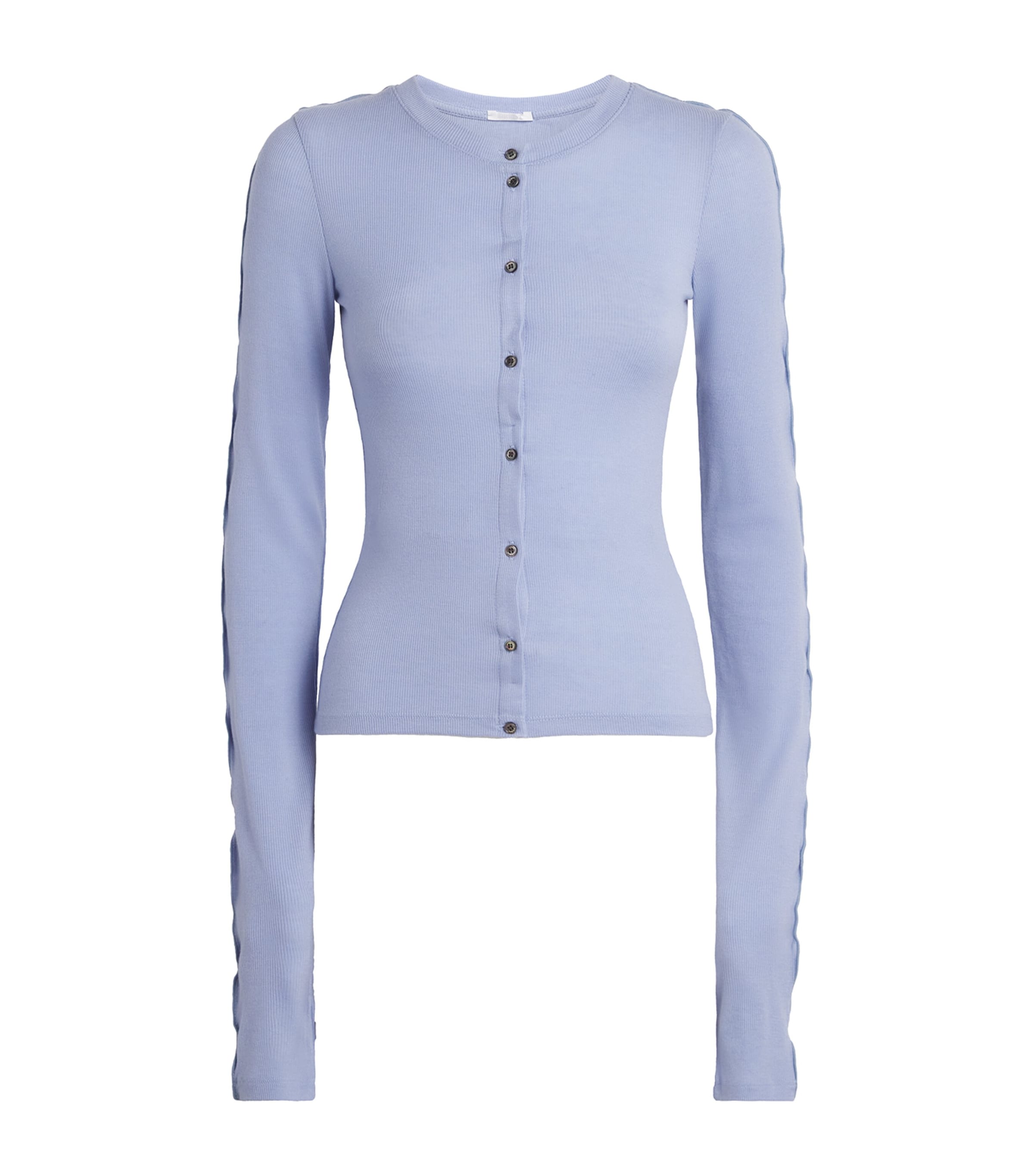 Birrot Womens Lyocell-Wool Line Cardigan Air Blue Image 1