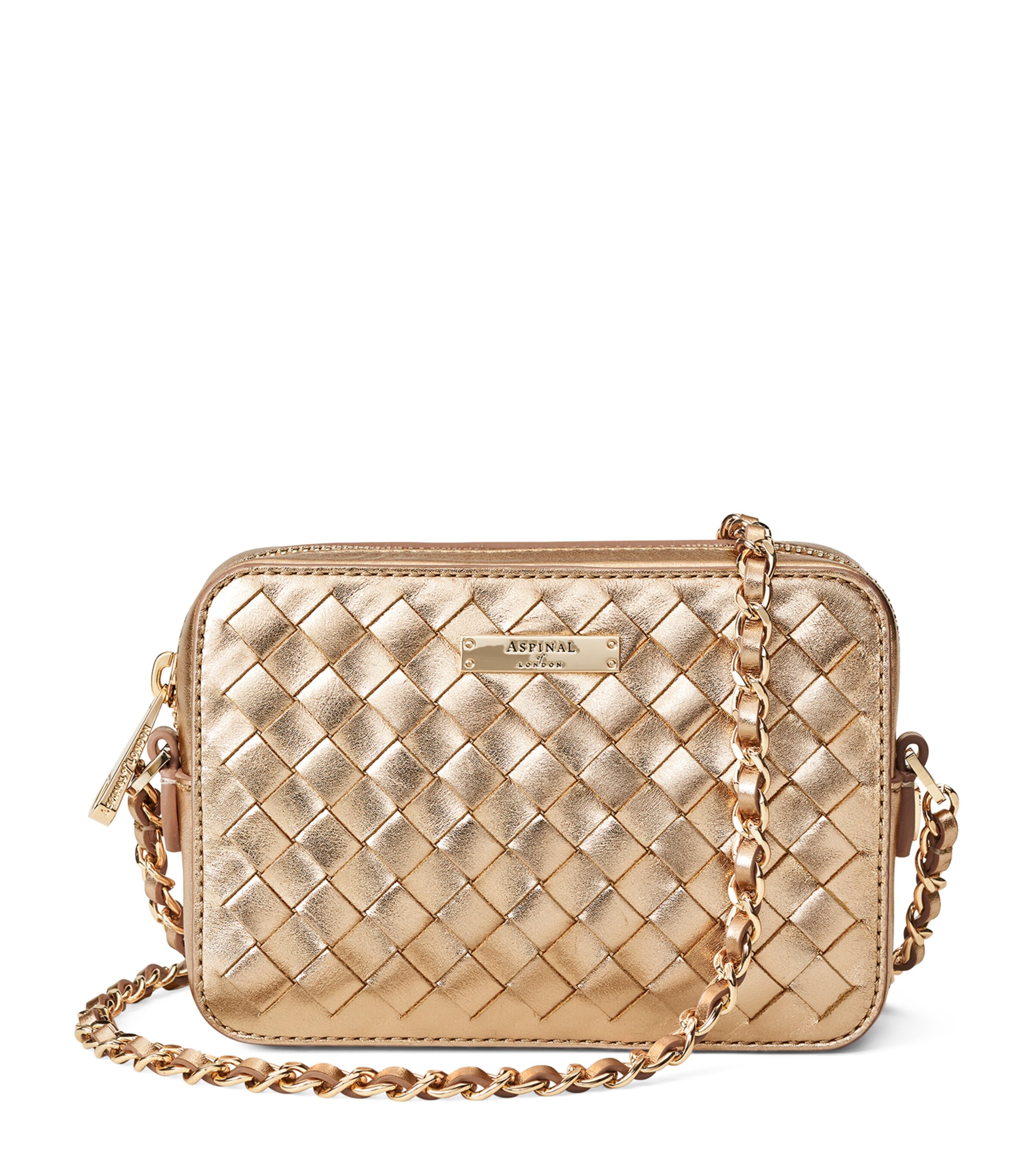 Aspinal Of London Leather Woven Milly Cross Body Bag Harrods US