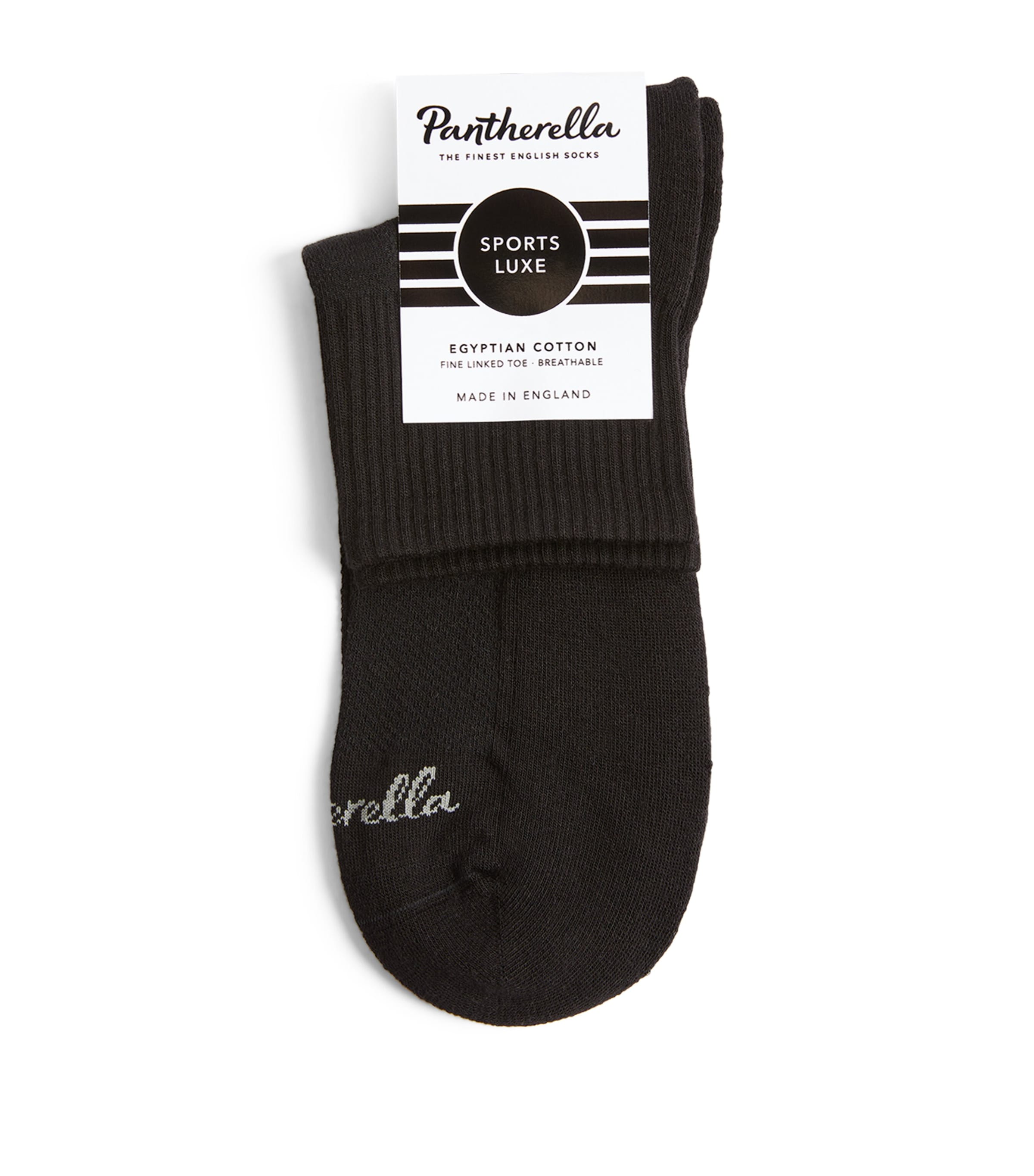 Shop Pantherella Egyptian Cotton-blend Socks In Black