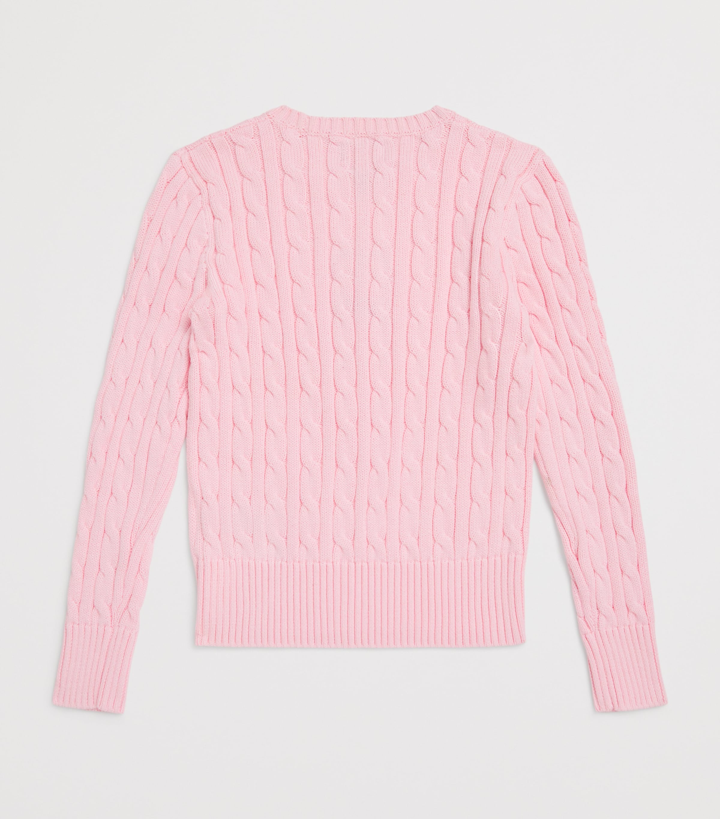 Ralph Lauren Kids Cotton Cable-Knit Sweater (6-14 Years) Pink Image 2