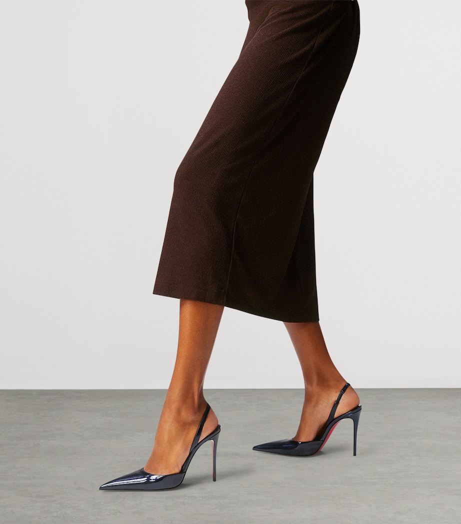 Kate Max Sling Patent Leather Pumps 100 V198 Image 2