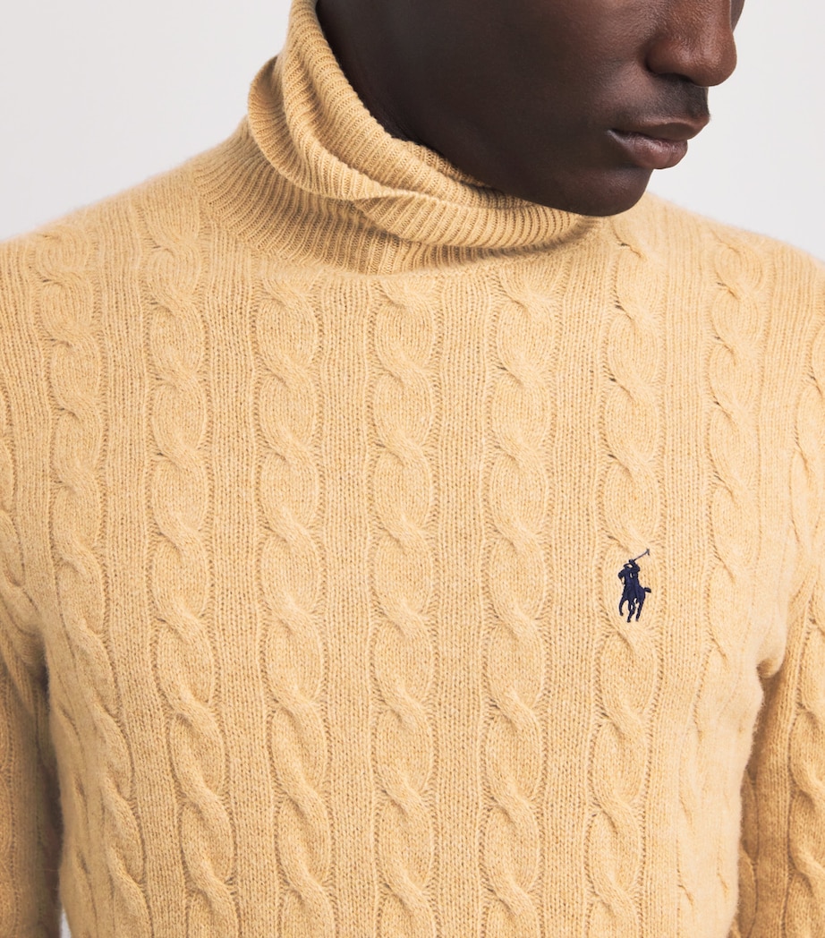 Wool-Cashmere Rollneck Sweater BROWN Image 6