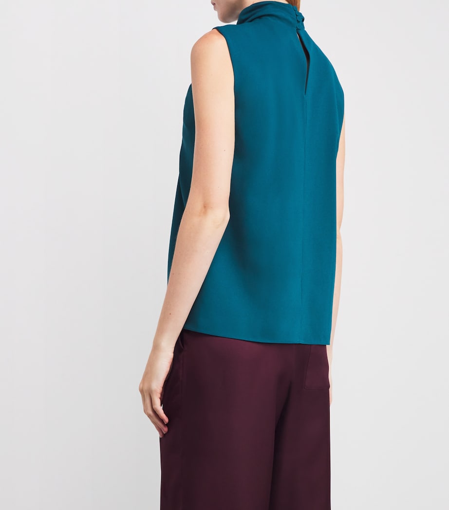 Crepe Ava Top PERSIAN GREEN Image 4