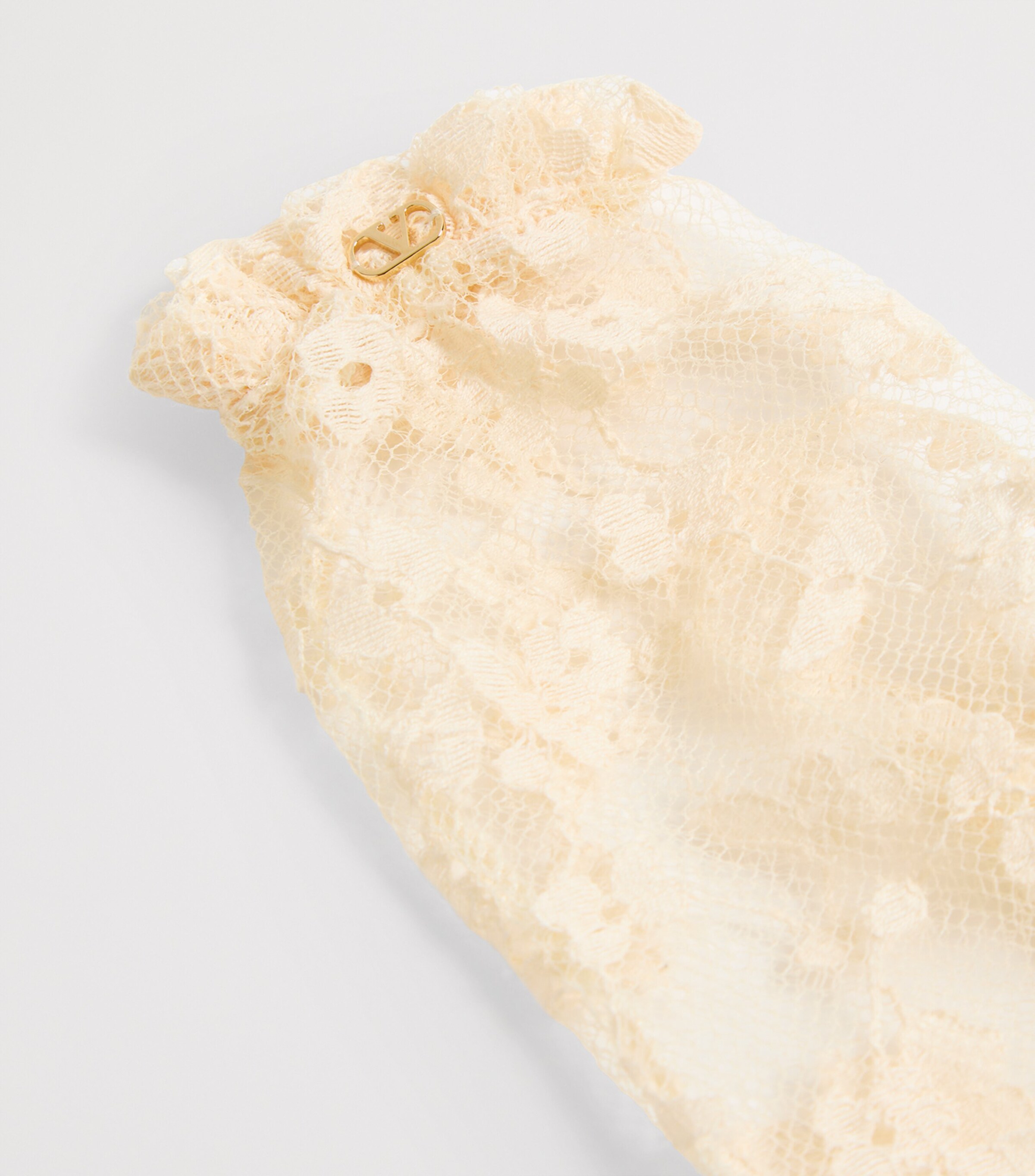 Valentino Garavani Lace VLogo Signature Gloves Yba Image 4