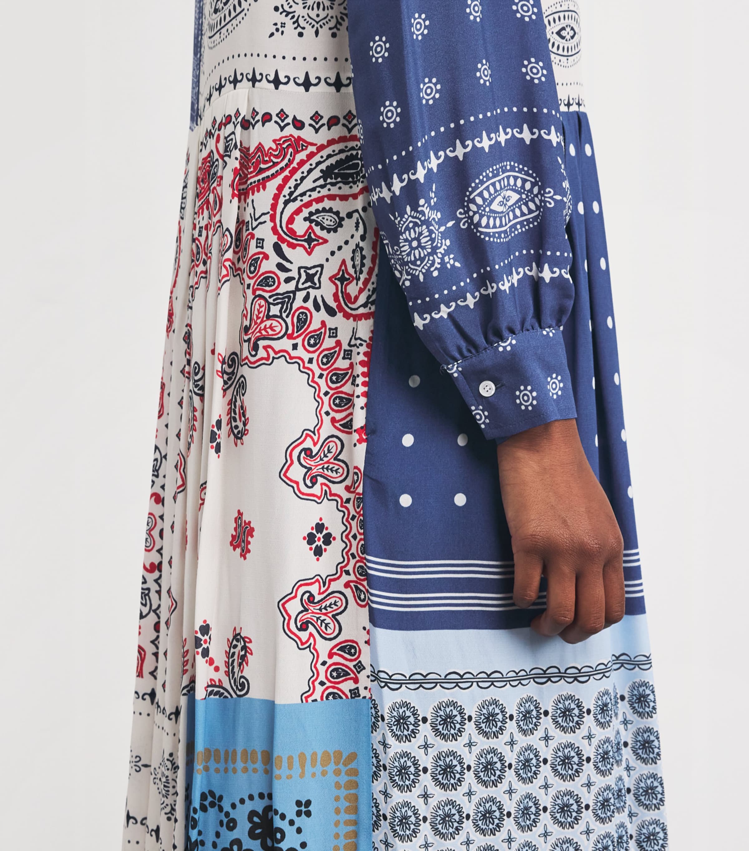 Weekend Max Mara Patchwork Print Midi Dress | Harrods US