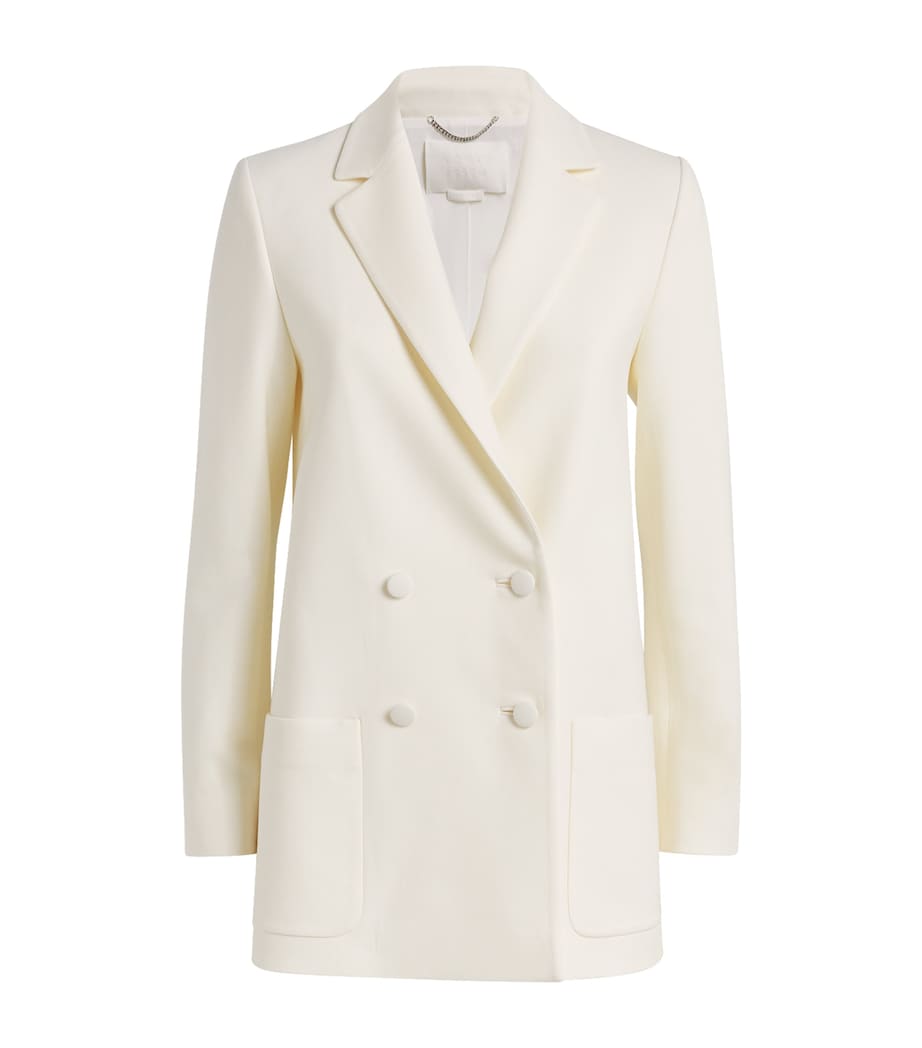 Wool-Blend Double-Breasted Blazer OFF-WHITE Image 1