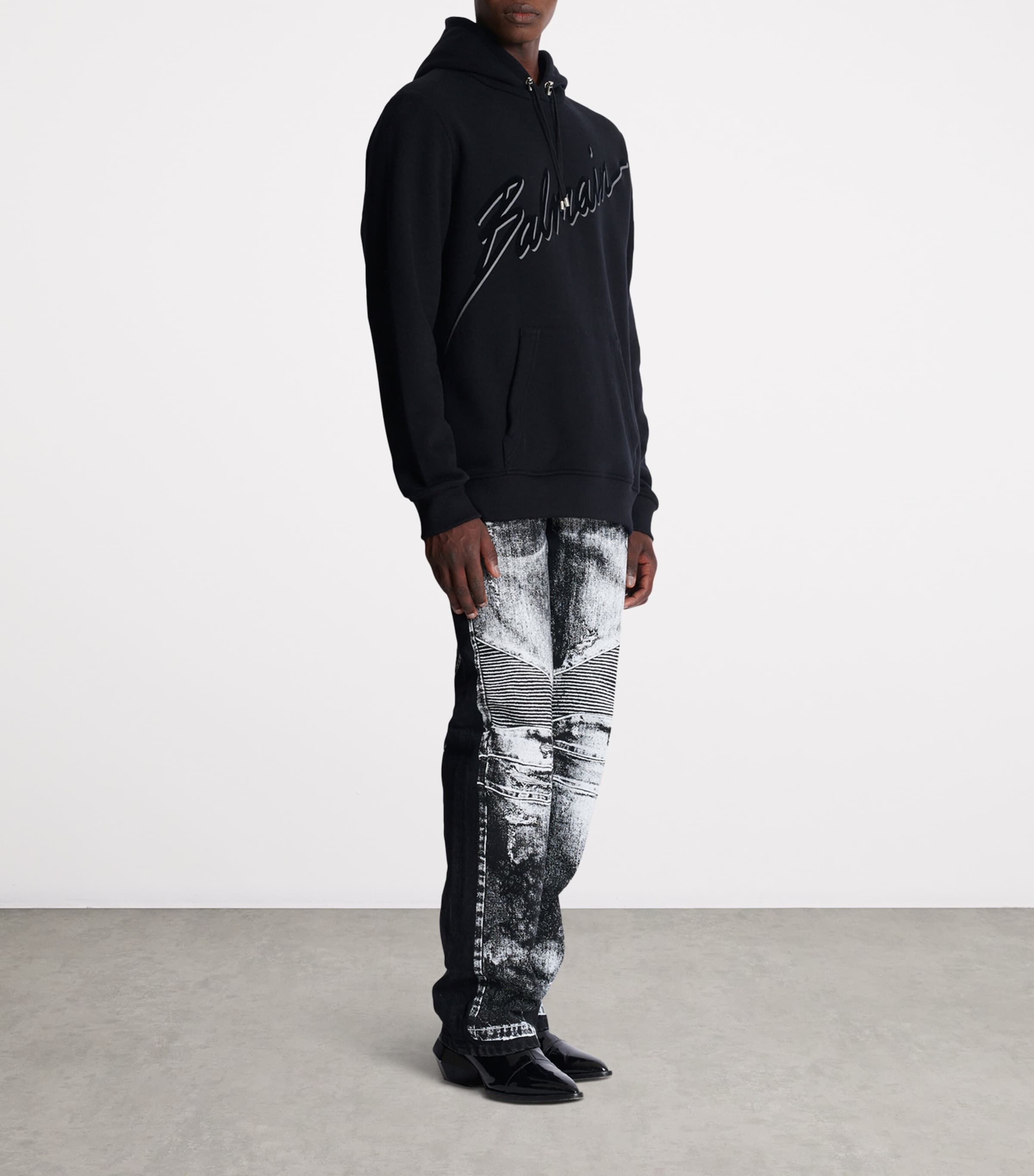 Organic Cotton Logo Hoodie EAP NOIR/NOIR Image 6