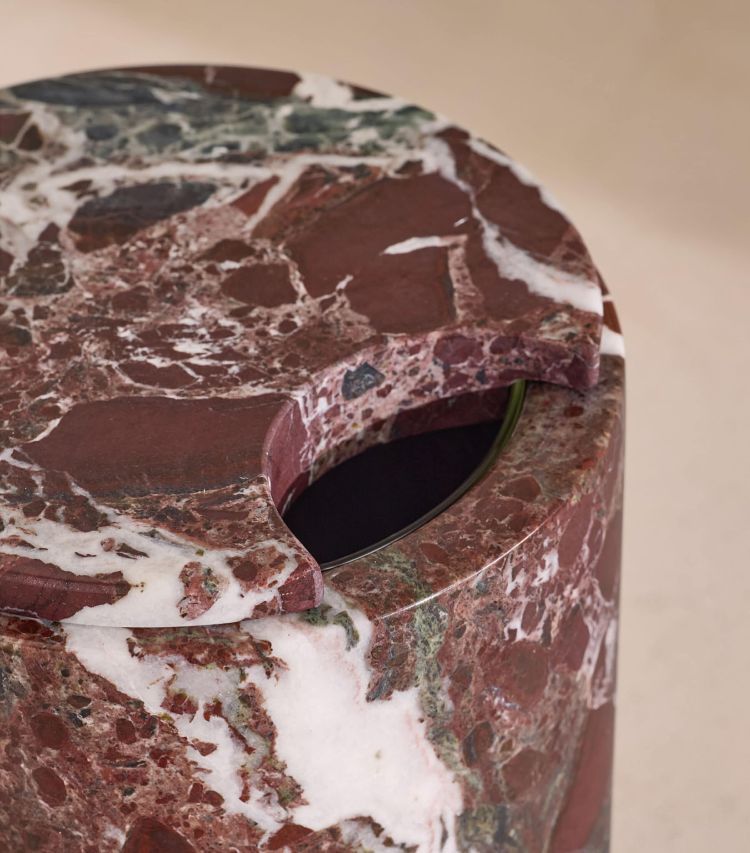 Marble Pavel Lidded Ice Bucket (21cm) NO COLOUR Image 4