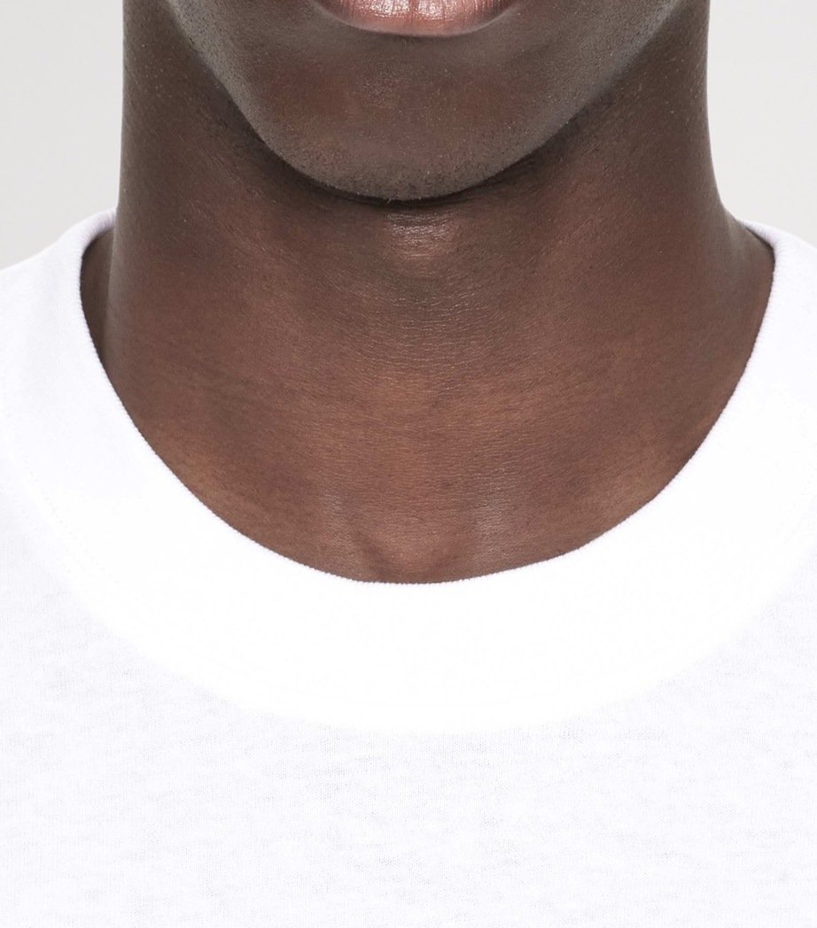 AllSaints Mens Organic Cotton Battles T-Shirt Optic White Image 8
