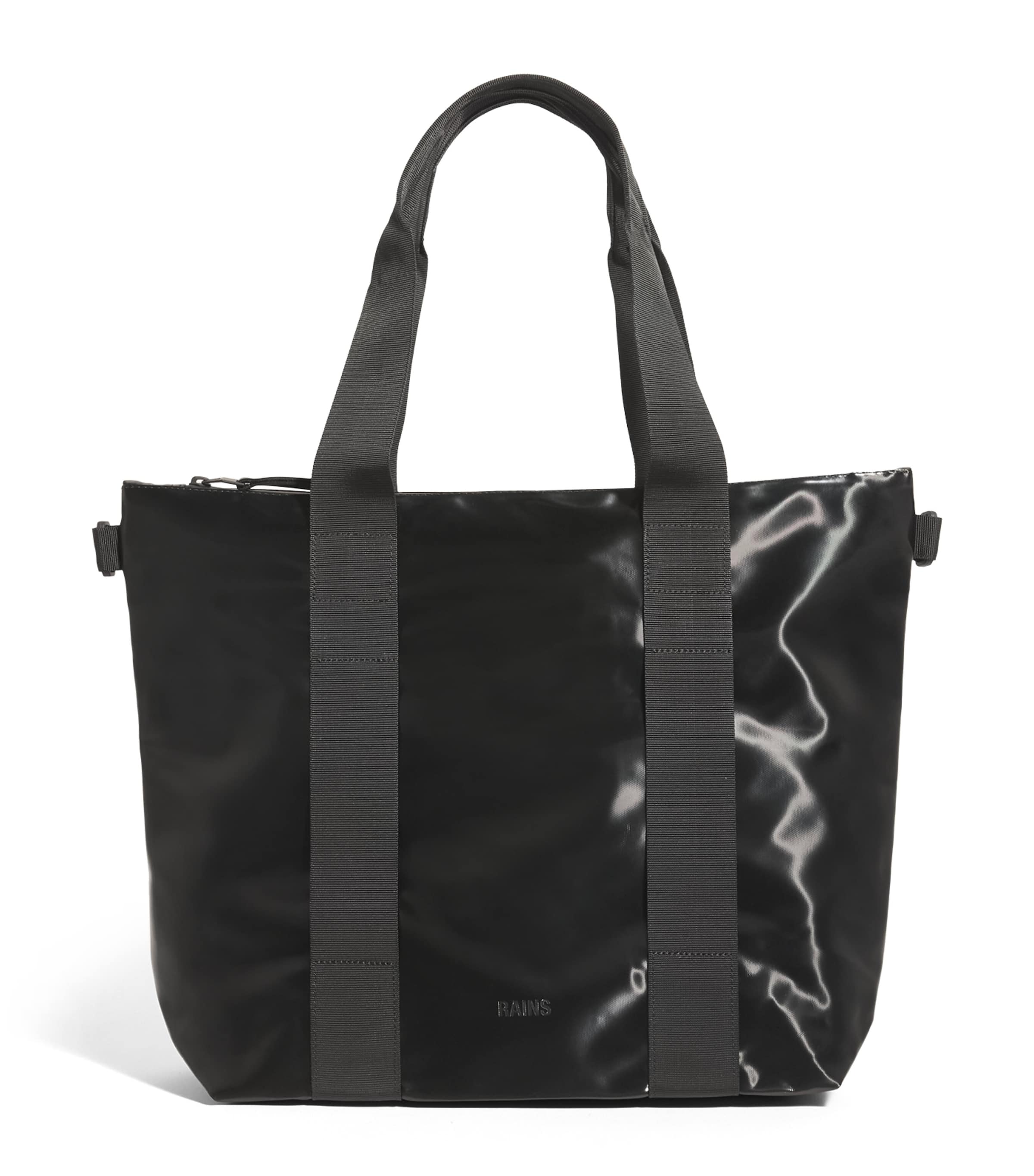 Shop Rains Mini Tote Bag In Black