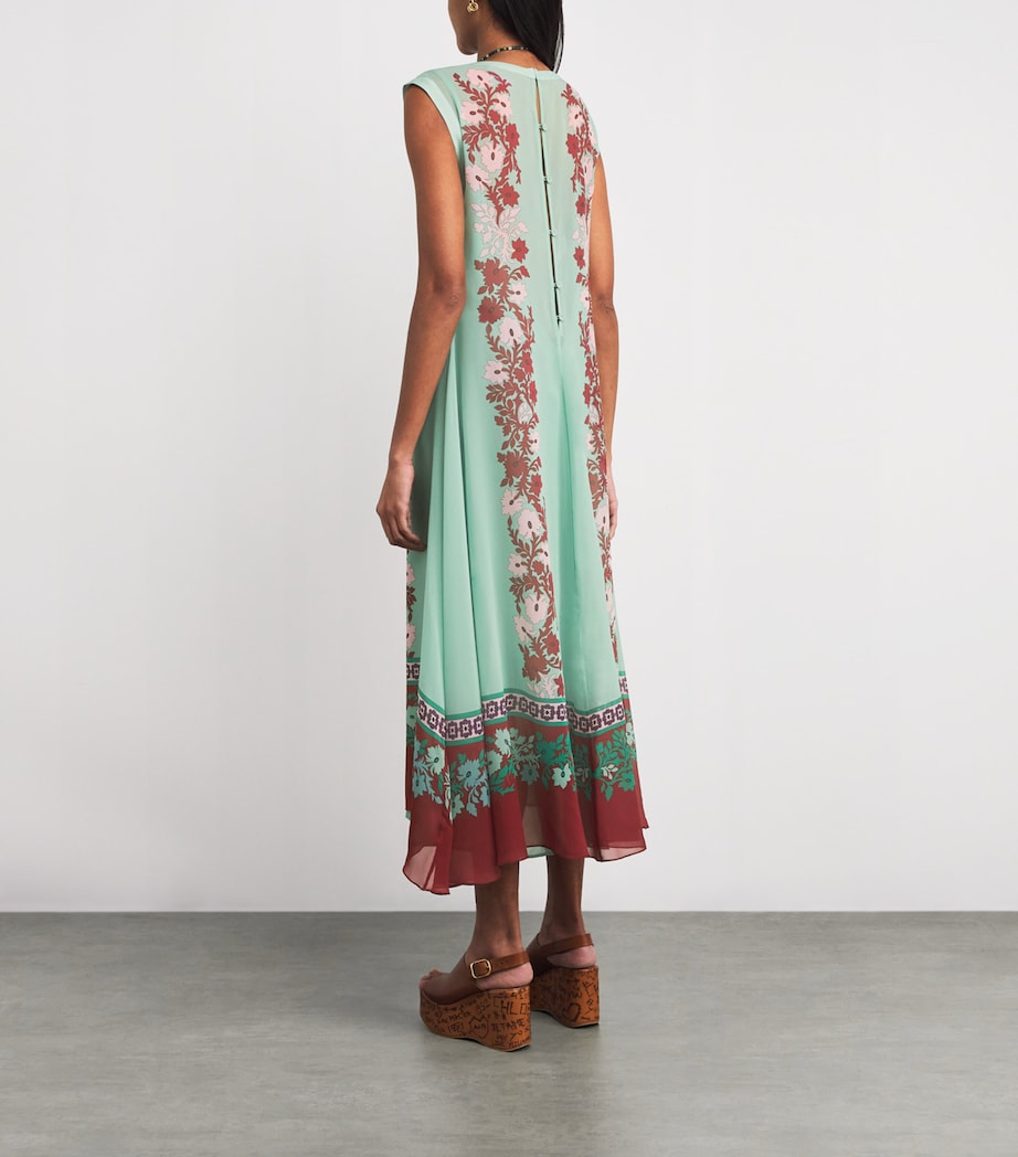 Silk Chiffon Printed Maxi Dress GR11REGALIA PLACEE Image 3