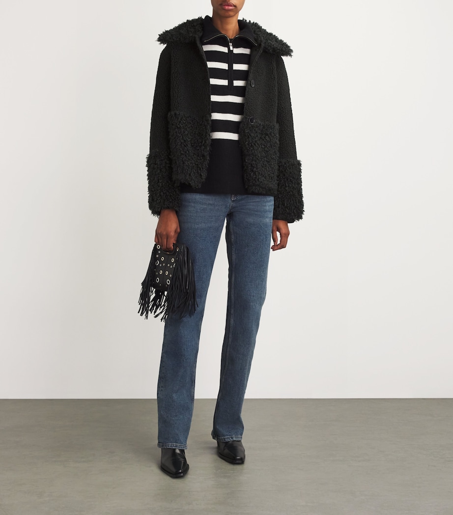 Faux-Shearling Jacket BLACK Image 2