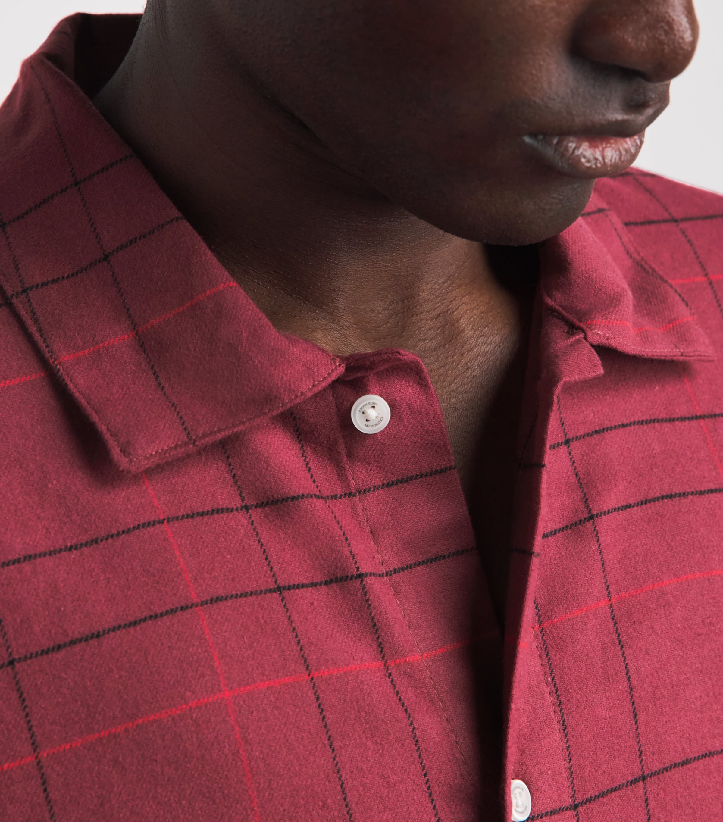 Calvin Klein Mens Cotton Flannel Pyjama Set Sophie Plaid Es Image 3