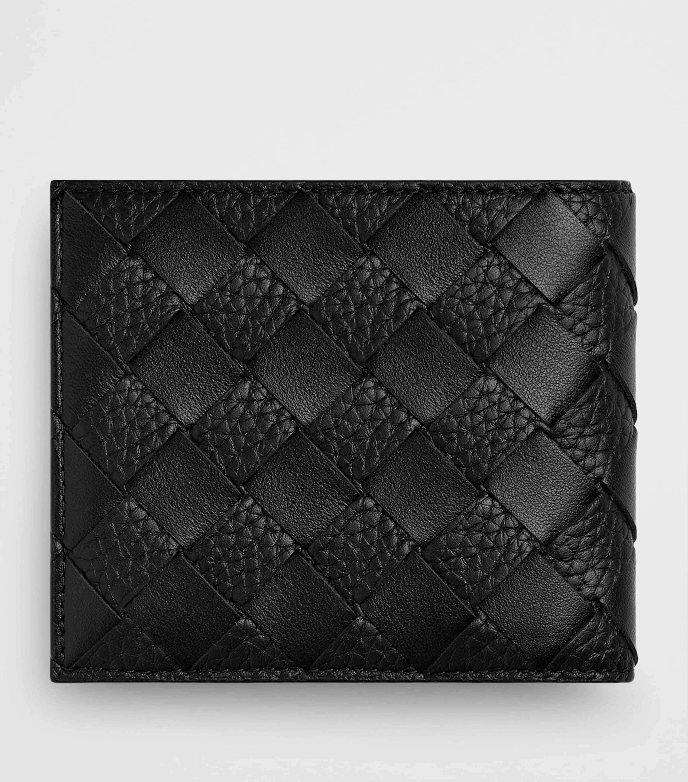 Leather Intrecciato Bifold Wallet 8803 Image 3