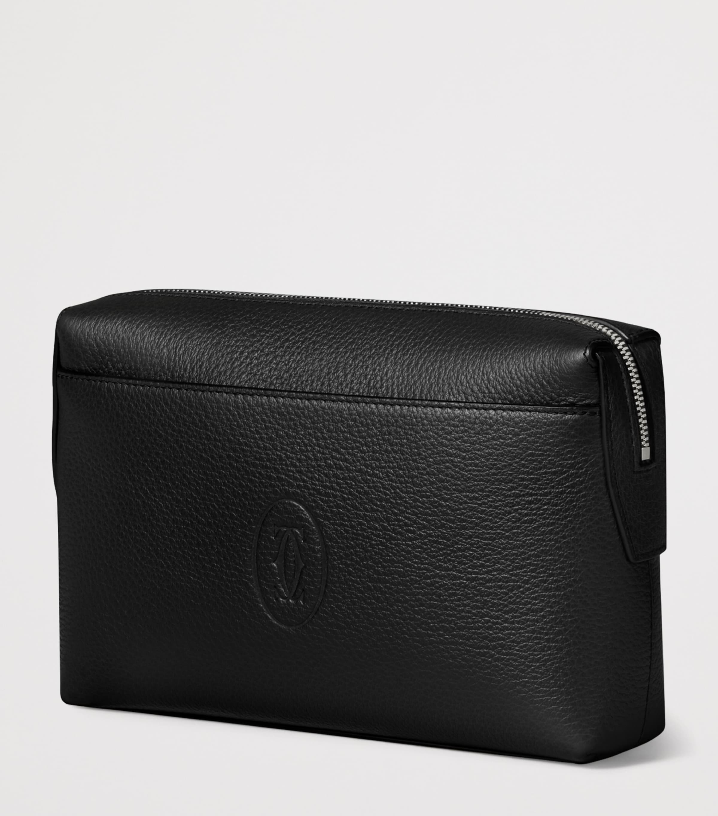 Cartier Small Calfskin Must de Cartier Pouch Black Image 8