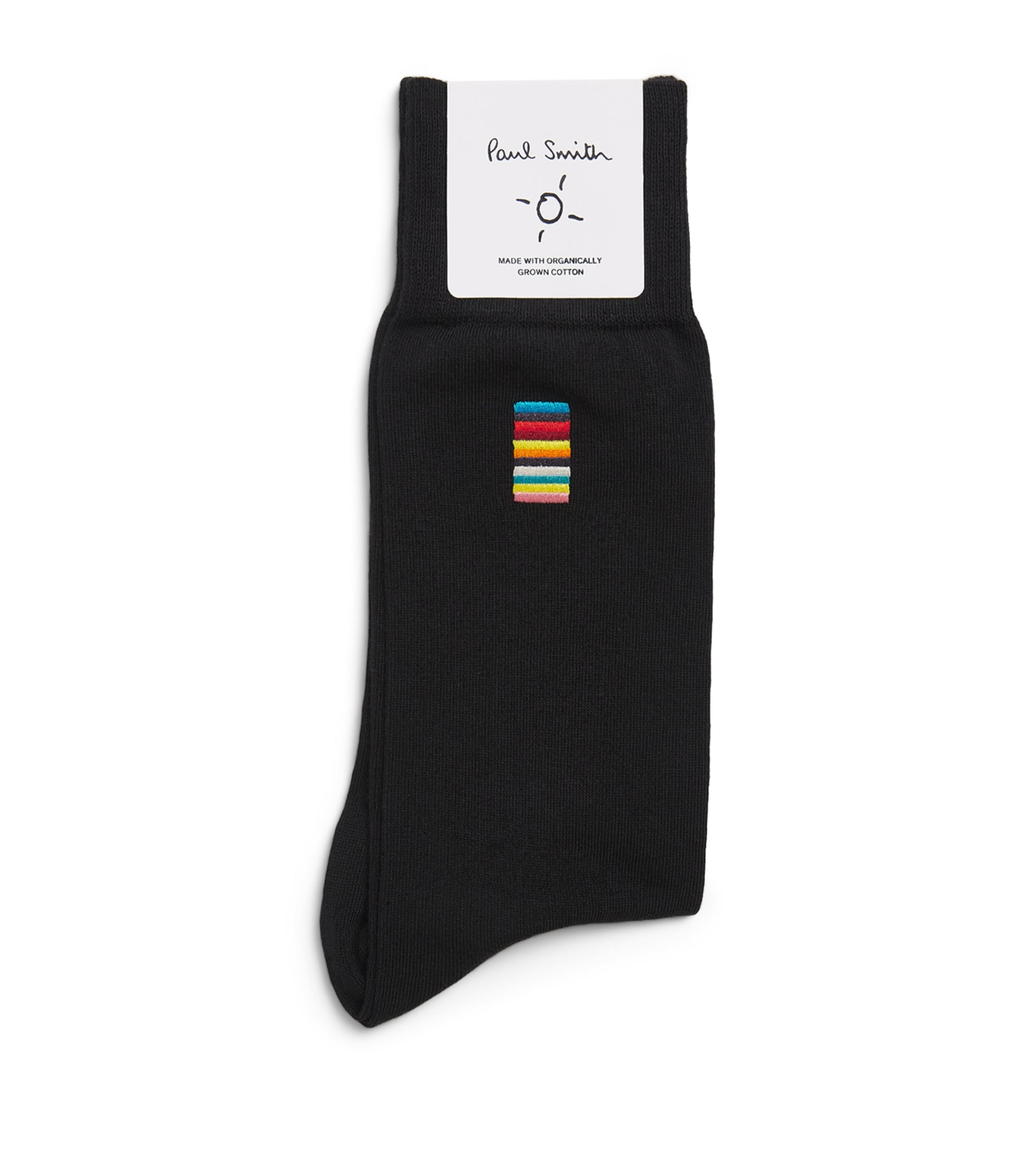 Paul Smith Mens Embroidered Signature Stripe Socks Image 1