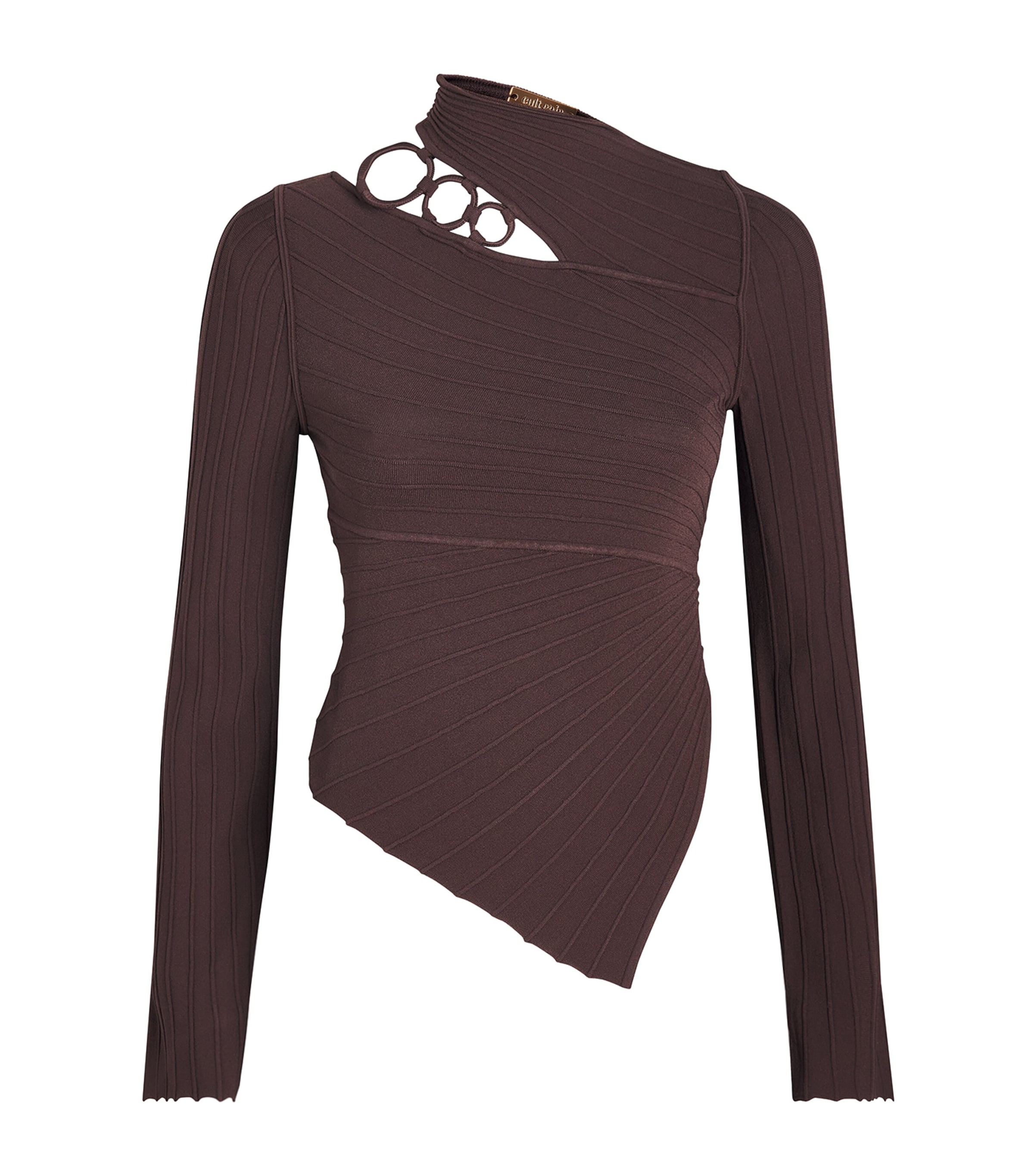 Cult Gaia Womens Knitted Tayla Top Luwak Image 1
