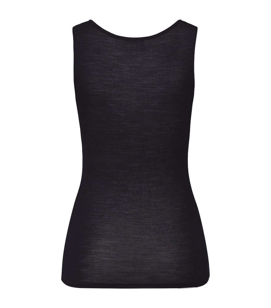 Woolen Lace Tank Top BLACK Image 2