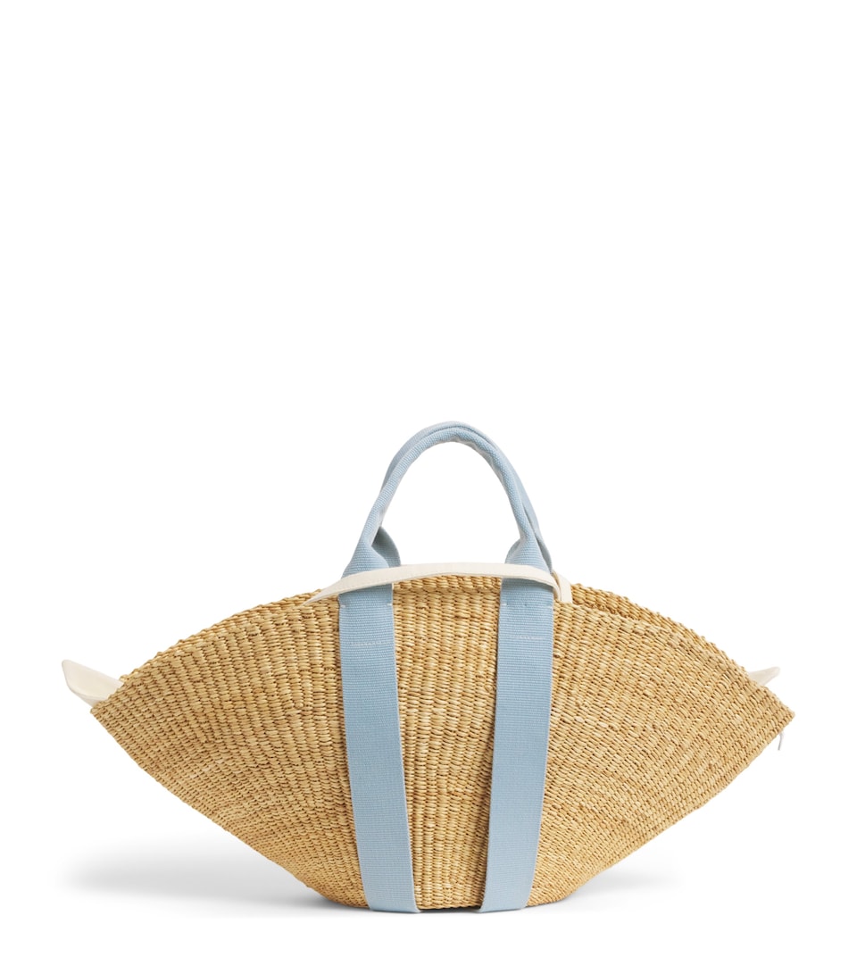 Small Straw Sophie Tote Bag