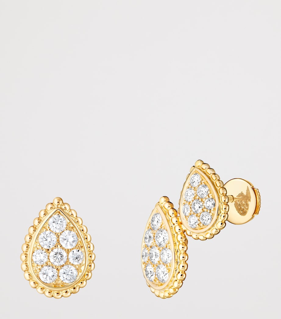 Boucheron Yellow Gold and Diamond Serpent Bohème Asymmetric Earrings Yellow Gold Image 2