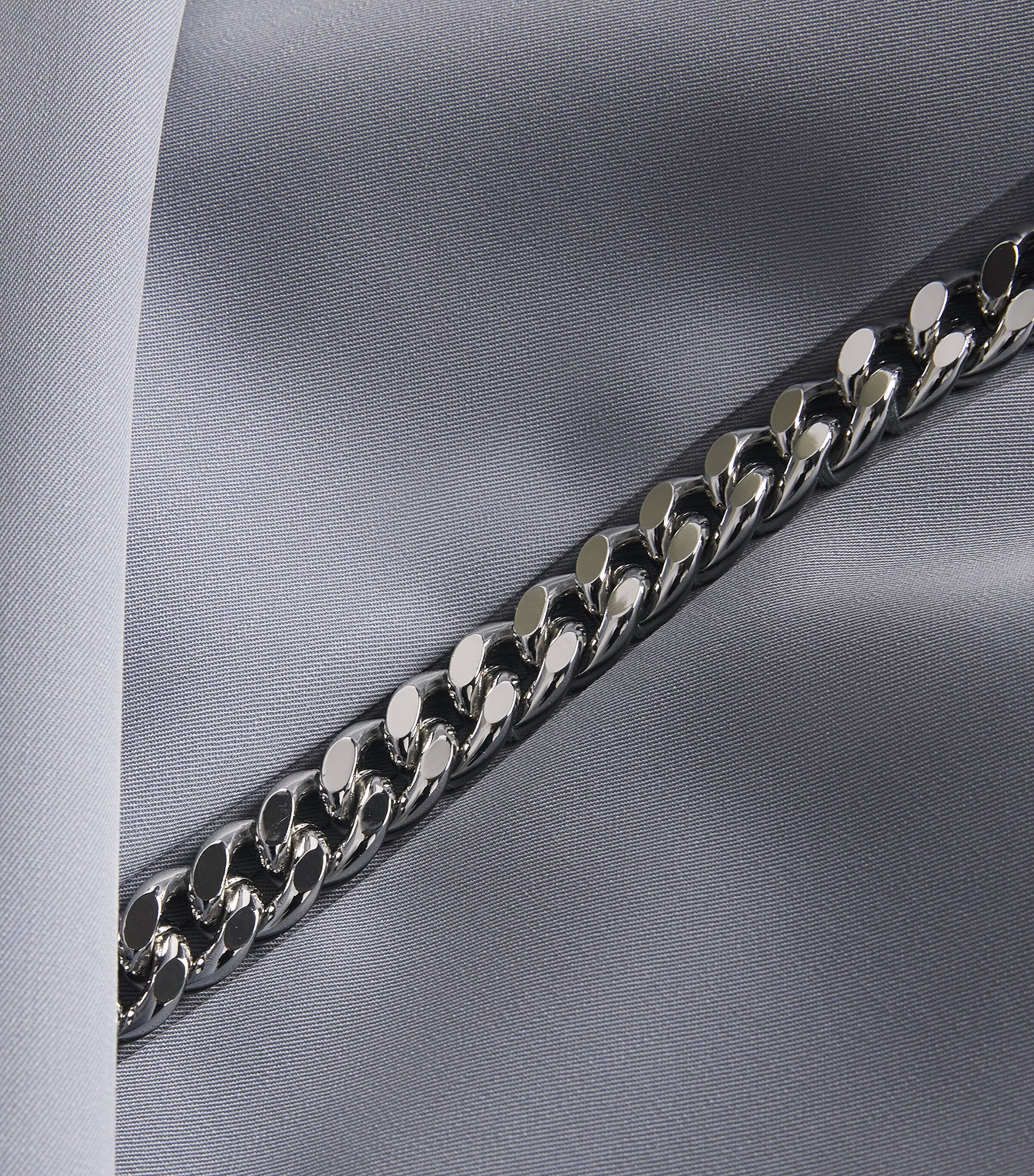 Wool-Stretch Chain-Embellished Straight Trousers 9940 MIST Image 5