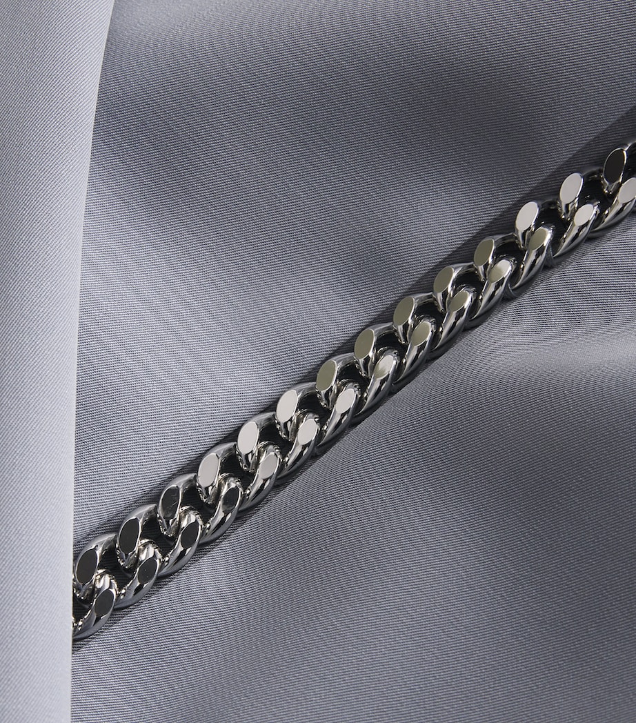 Wool-Stretch Chain-Embellished Straight Trousers 9940 MIST Image 5