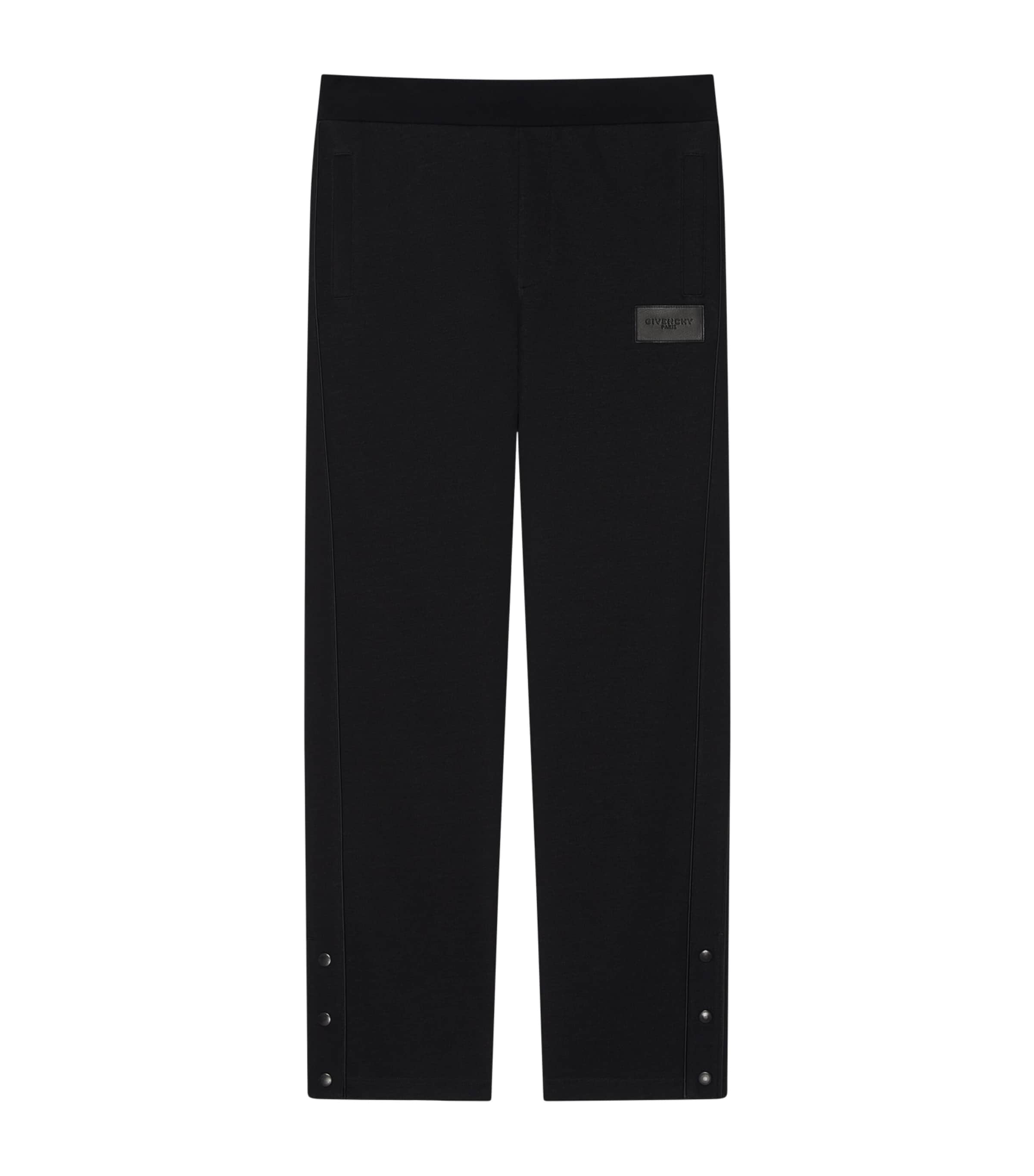 Givenchy Mens Straight Press-Stud Sweatpants Image 1