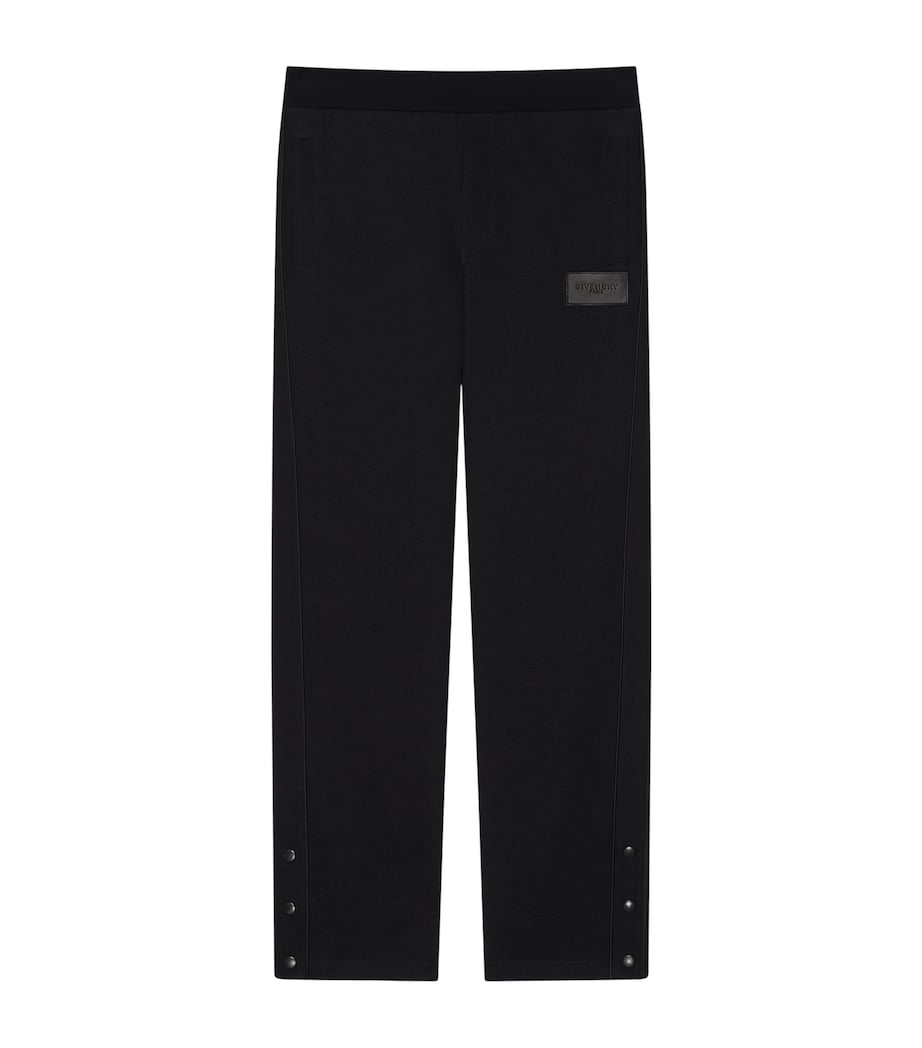 Givenchy Mens Straight Press-Stud Sweatpants Image 1