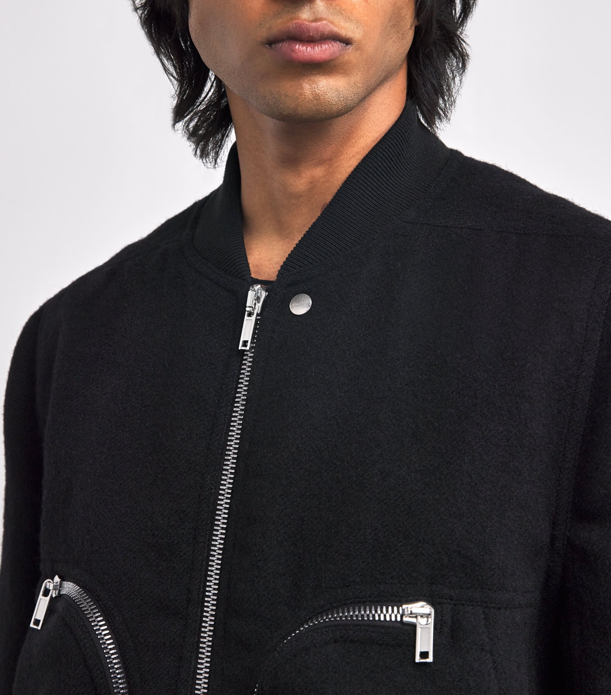 Bauhaus Flight leather bomber jacket in black - Rick Owens