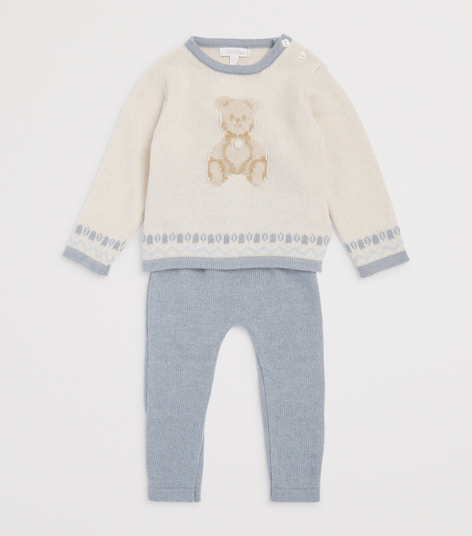 Patachou Knit Bear Sweater and Leggings Set (1-24 Months) Image 3