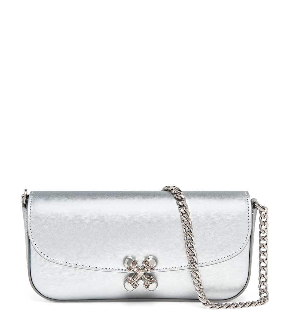 Small Leather Skull Flower Cross-Body Bag 1402 Image 1