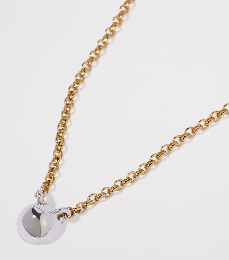 Gold and Diamond Whoopsie Daisy Necklace YELLOW GOLD Image 3