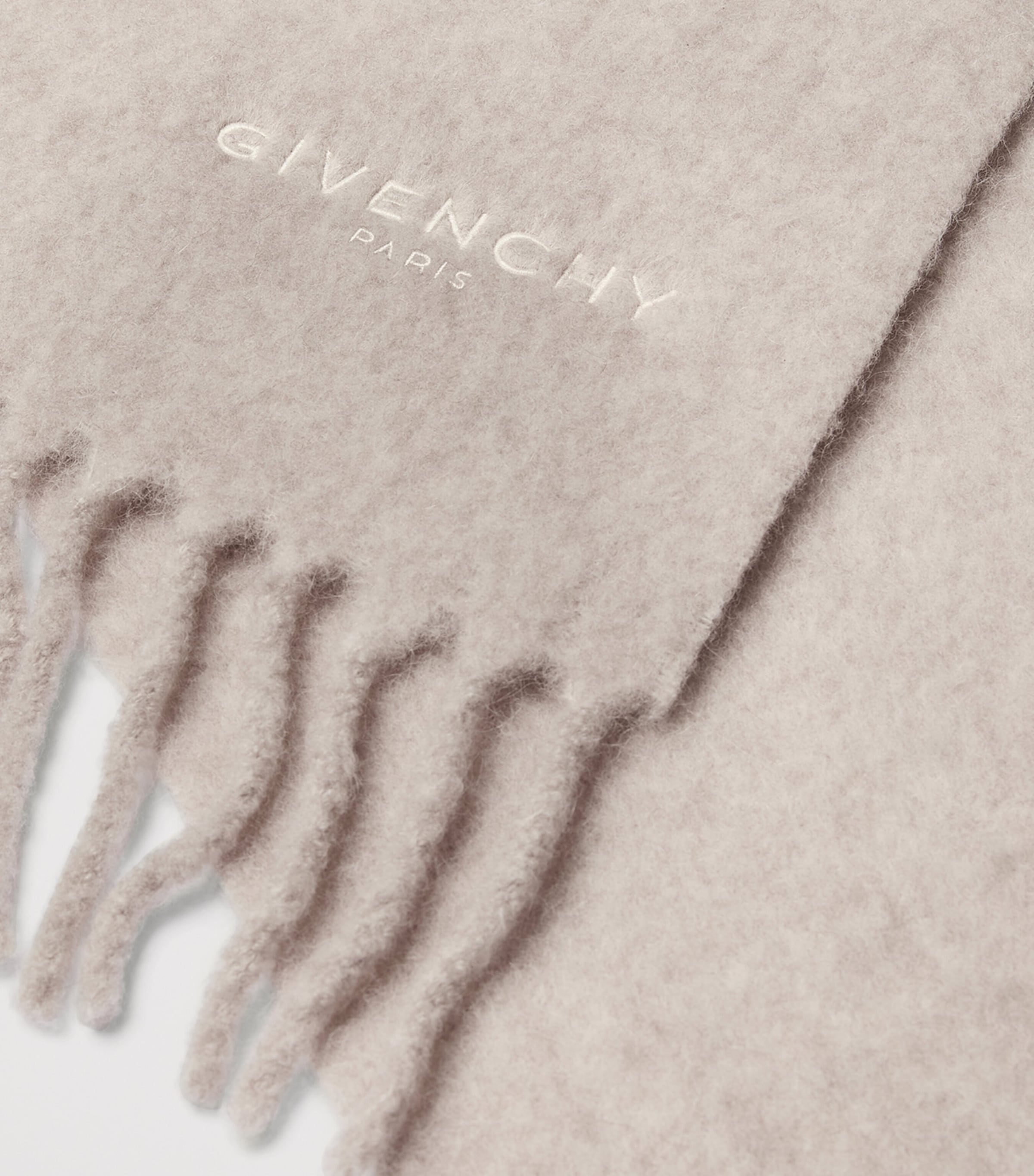 Givenchy Alpaca-Blend Logo Scarf Black/white Image 2