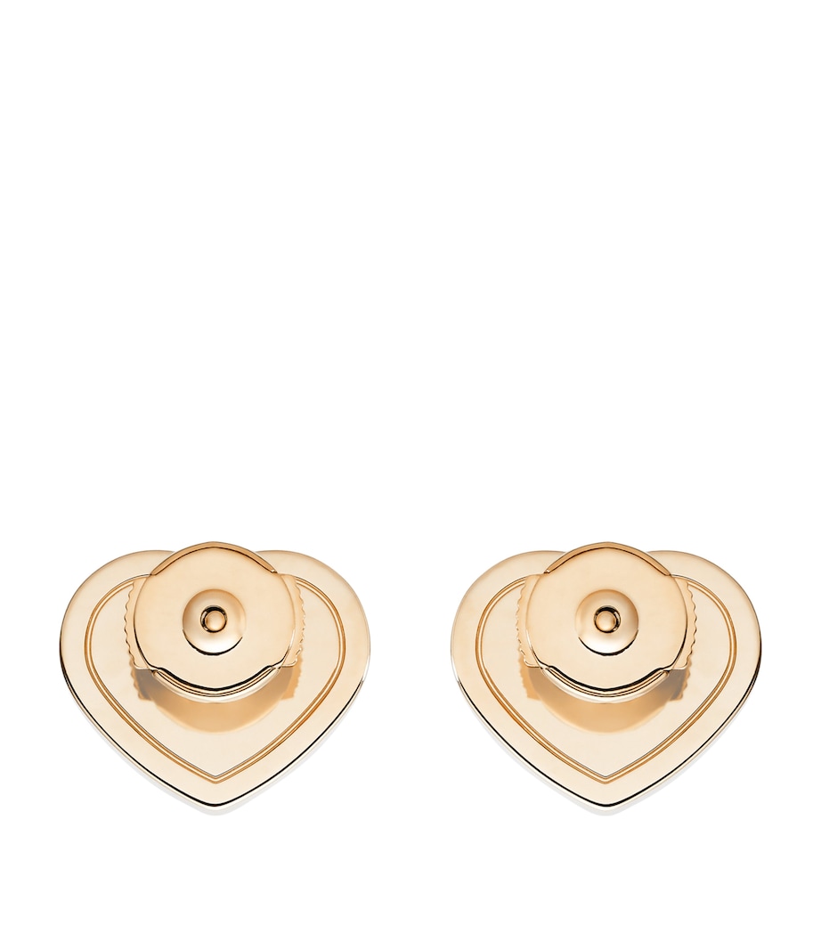 Rose Gold and Mother-of-Pearl Happy Hearts Stud Earrings 18K ROSE GOLD Image 2