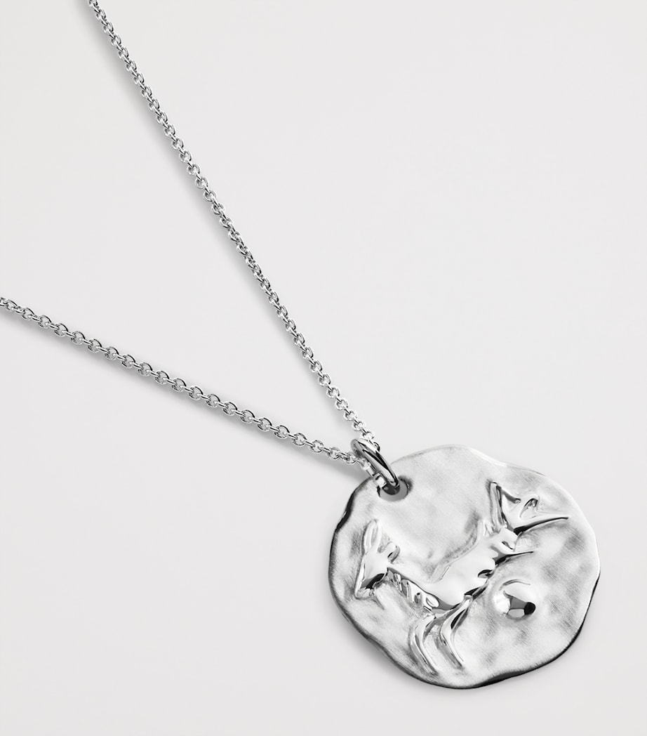 Monica Vinader Sterling Silver Capricorn Zodiac Necklace Sterling Silver Image 2