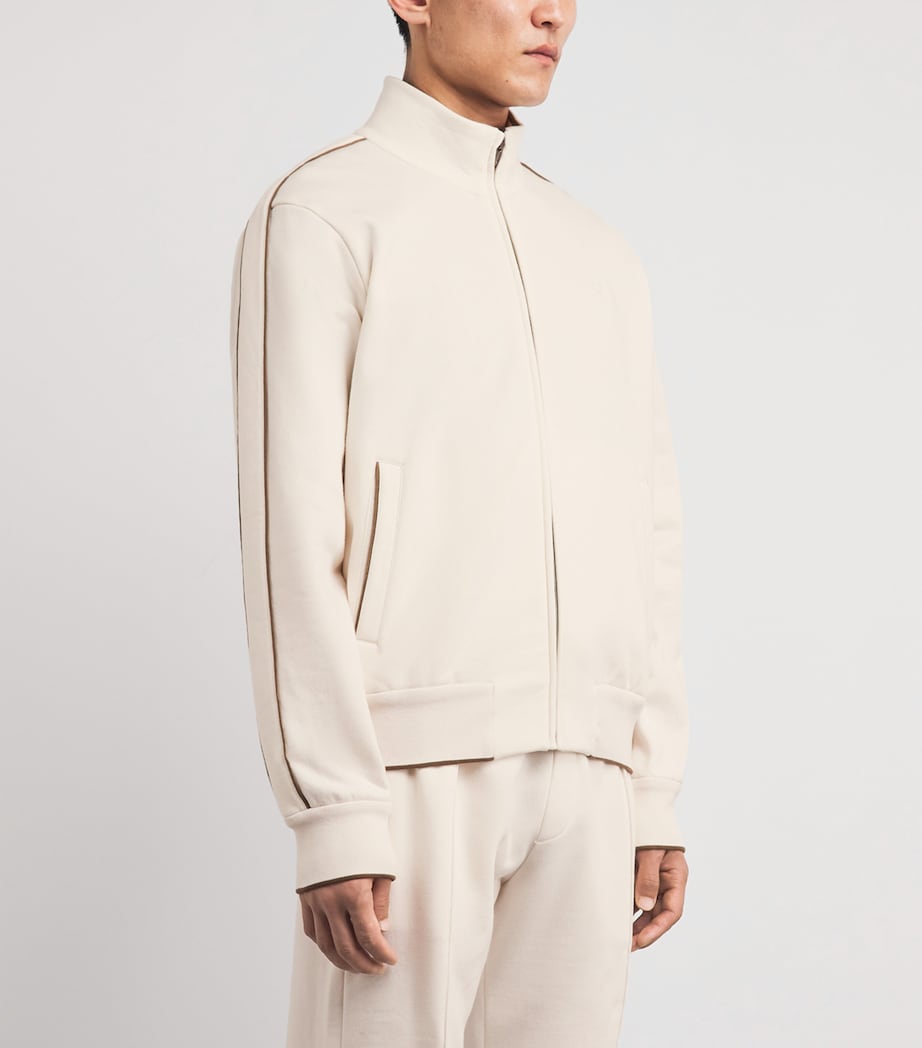 Ralph Lauren Purple Label Mens x Wimbledon Cotton-Cashmere Sweatshirt Cream Image 4