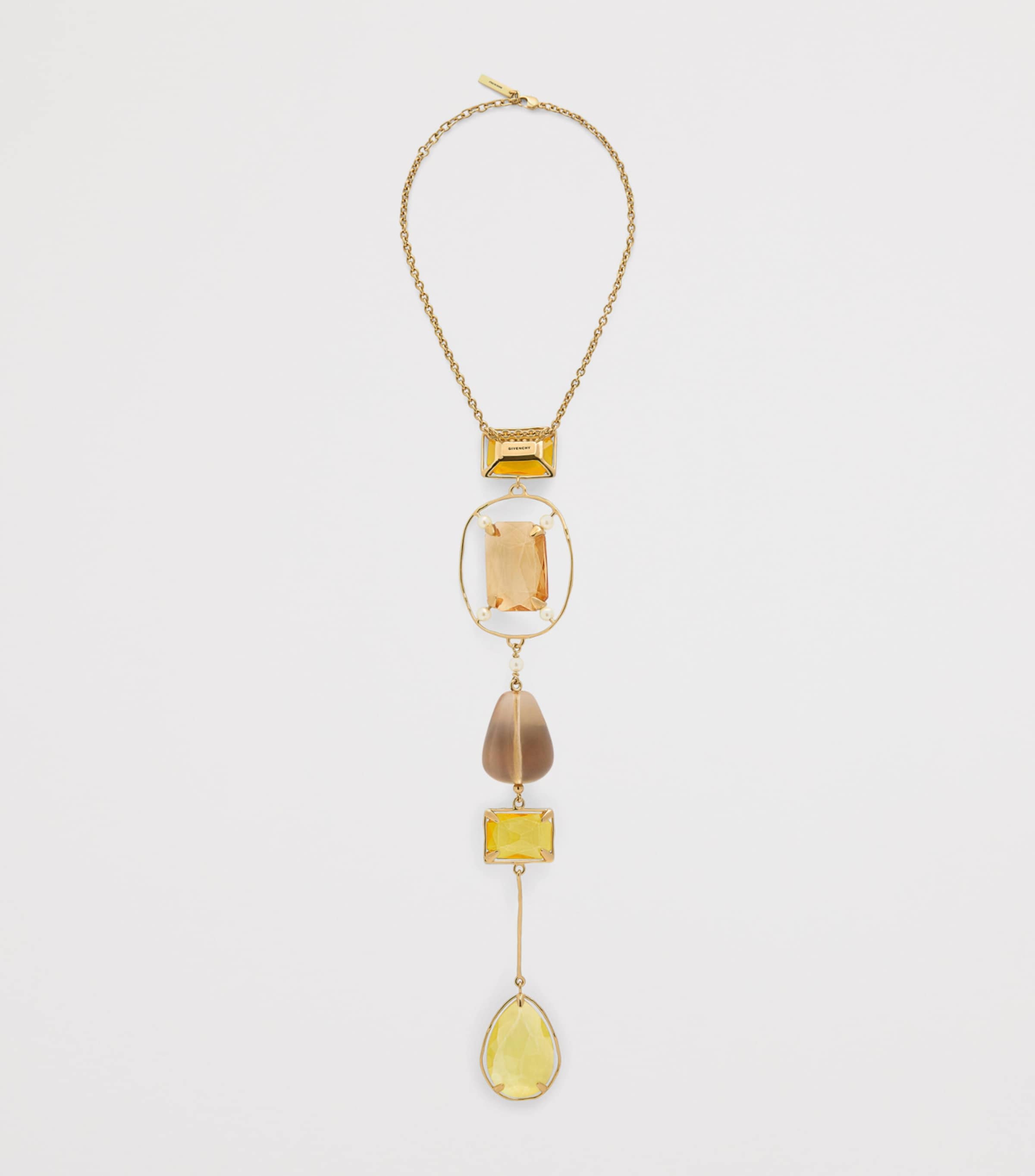Givenchy Crystal Rainbow Drop Necklace Image 2