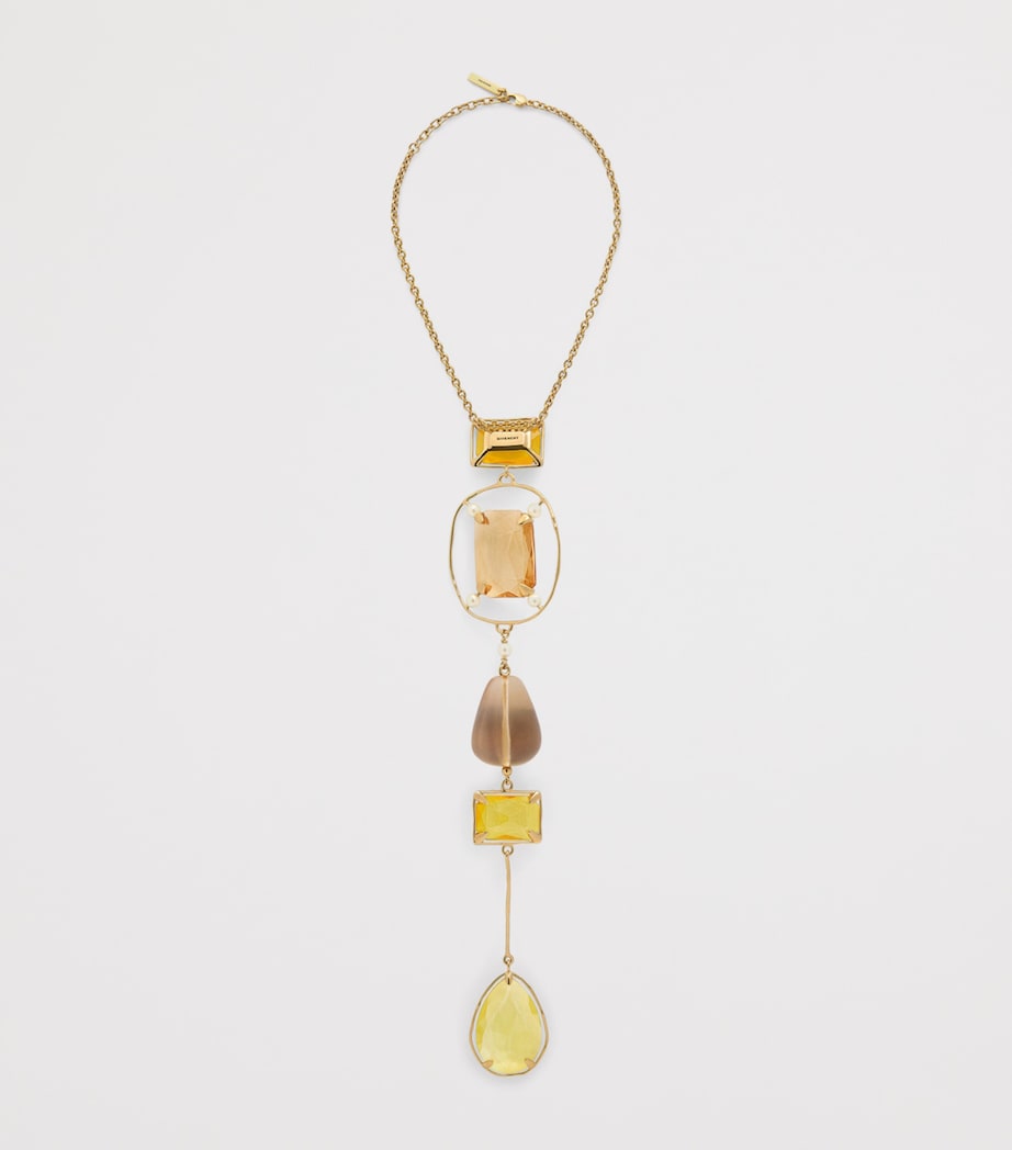 Givenchy Crystal Rainbow Drop Necklace Image 2