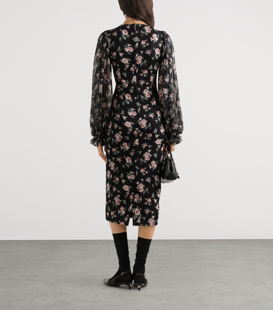 Stretch-Silk Floral Maxi Dress HN5XQ-ROSE Image 3