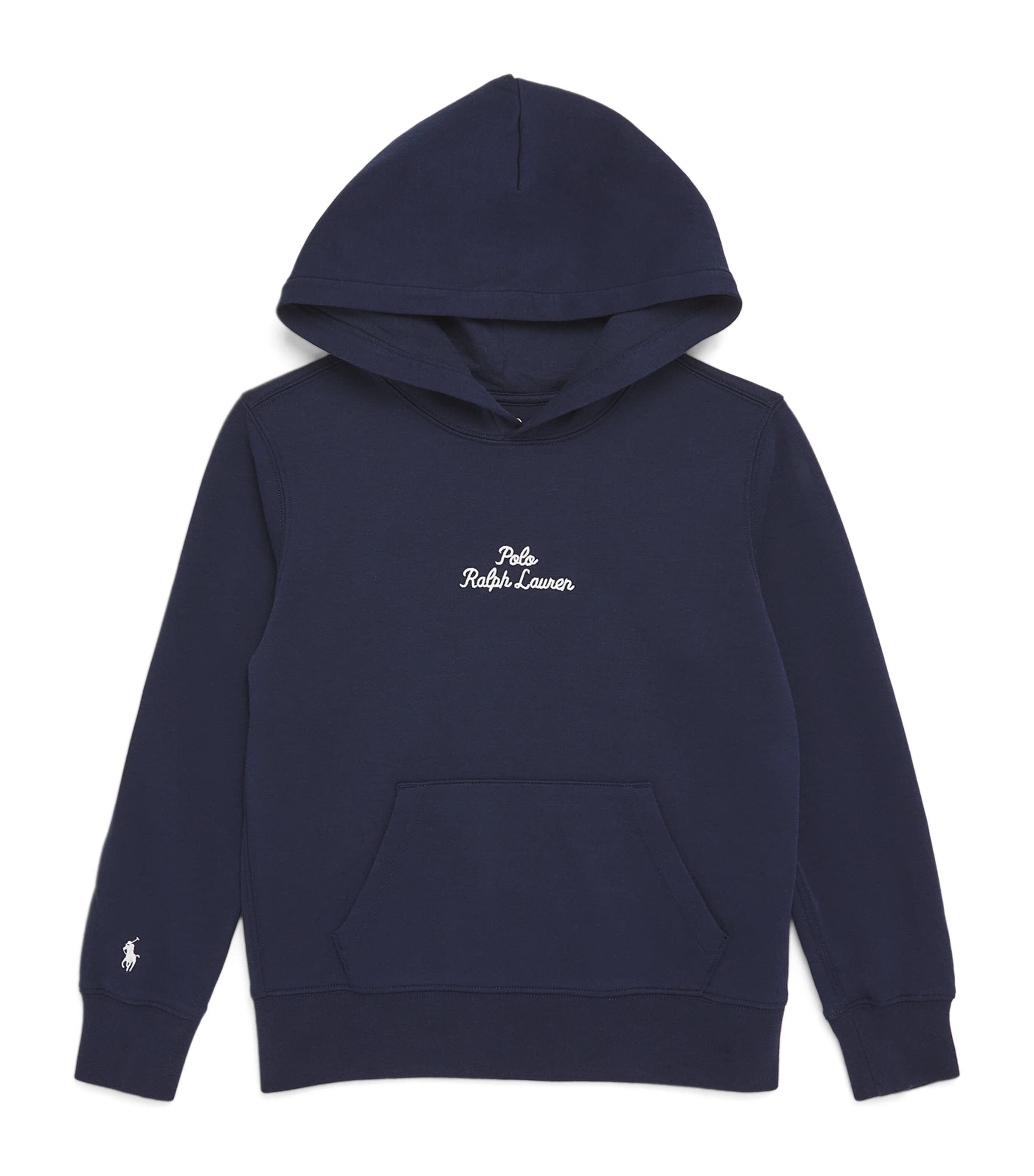 Shop Ralph Lauren Polo Logo Hoodie In Navy