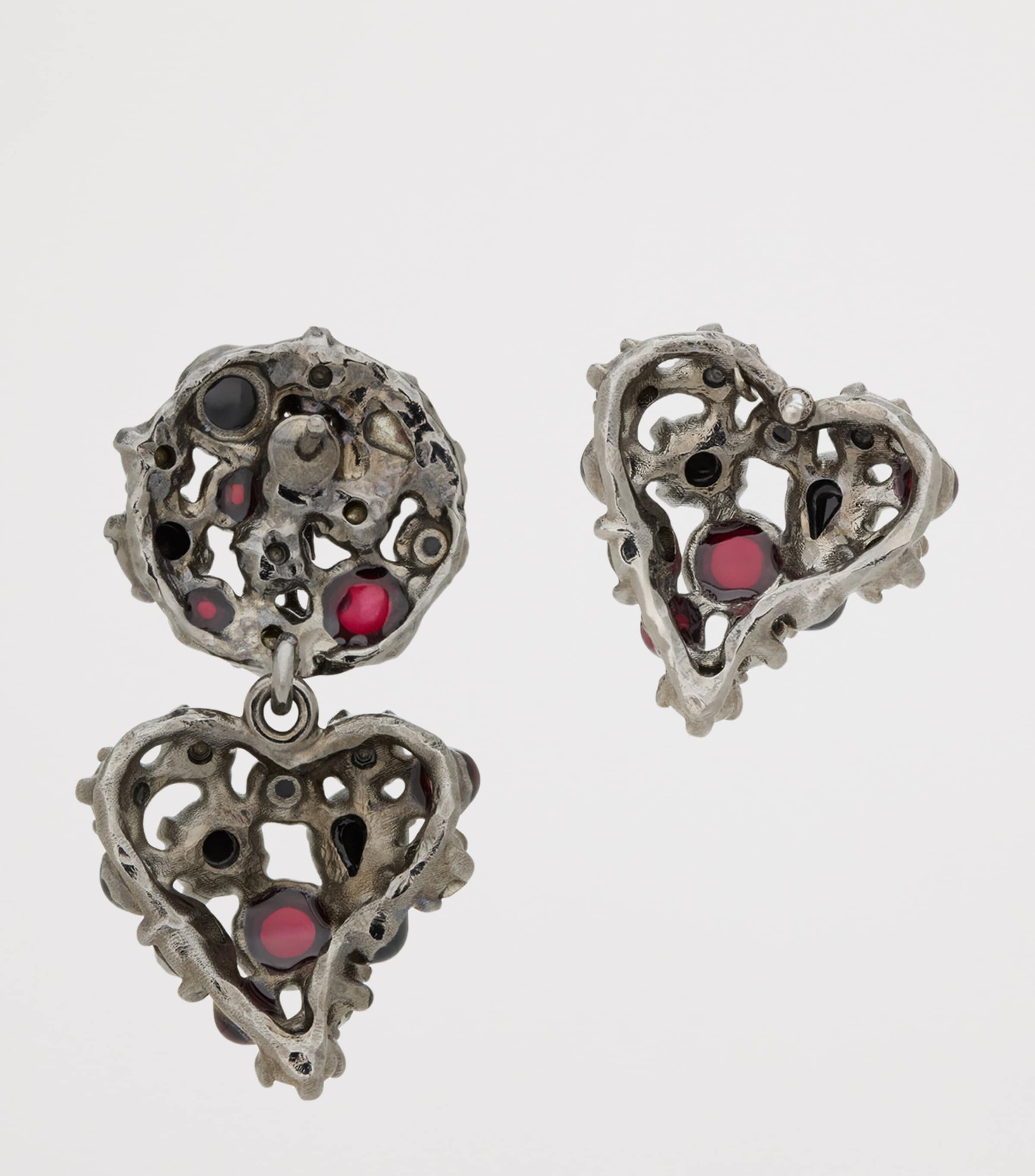 Saint Laurent Embellished Cassandre Earrings Image 2