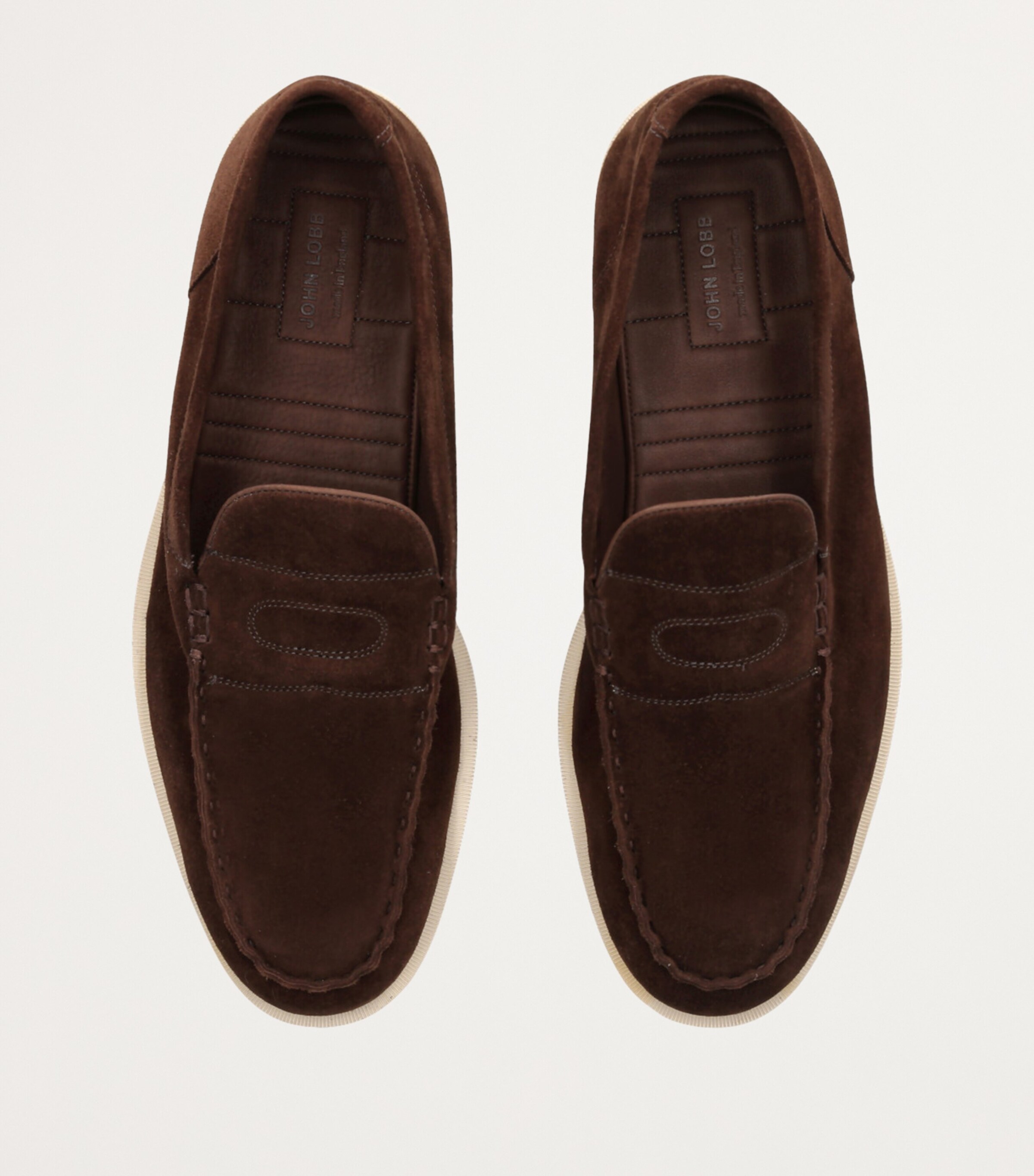 John Lobb Suede Pace Loafers | Harrods US