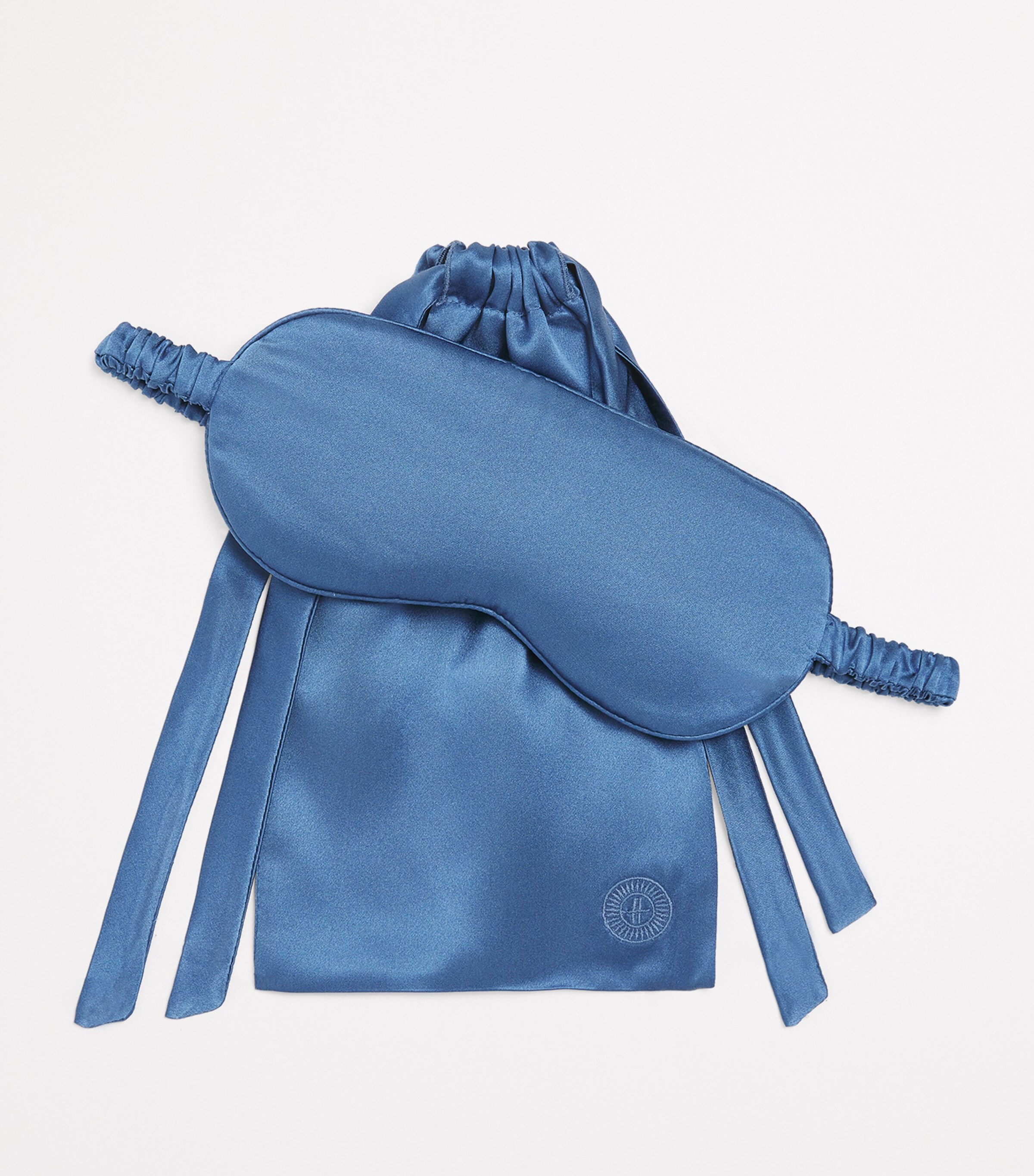Silk Sleep Mask BLUE Image 4