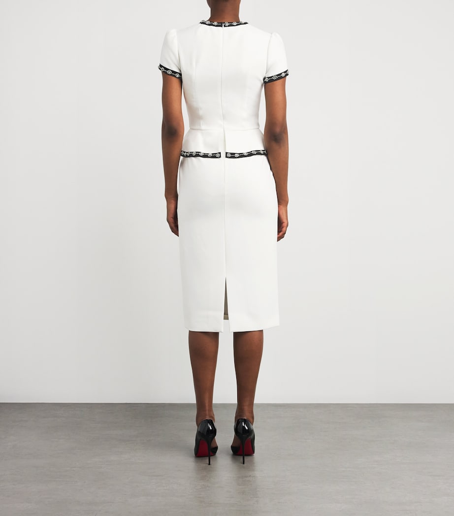 Cady Embellished Bisou Midi Dress 2038 VNLLA SLVR BDNG Image 3