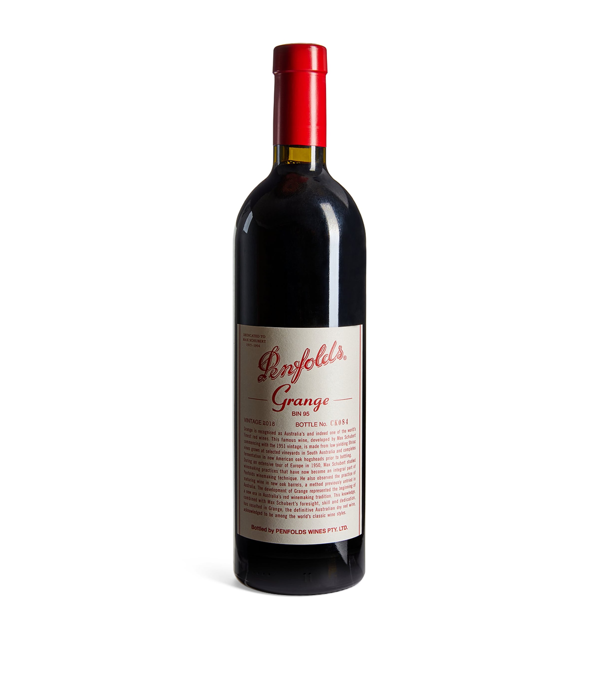 Penfolds Grange Bin 95 Shiraz 2018 (75cl) - Southern Australia | Gifts | Gifts for Foodies | Wine & Spirits | Wine | Red Wine | Designers | Penfolds
