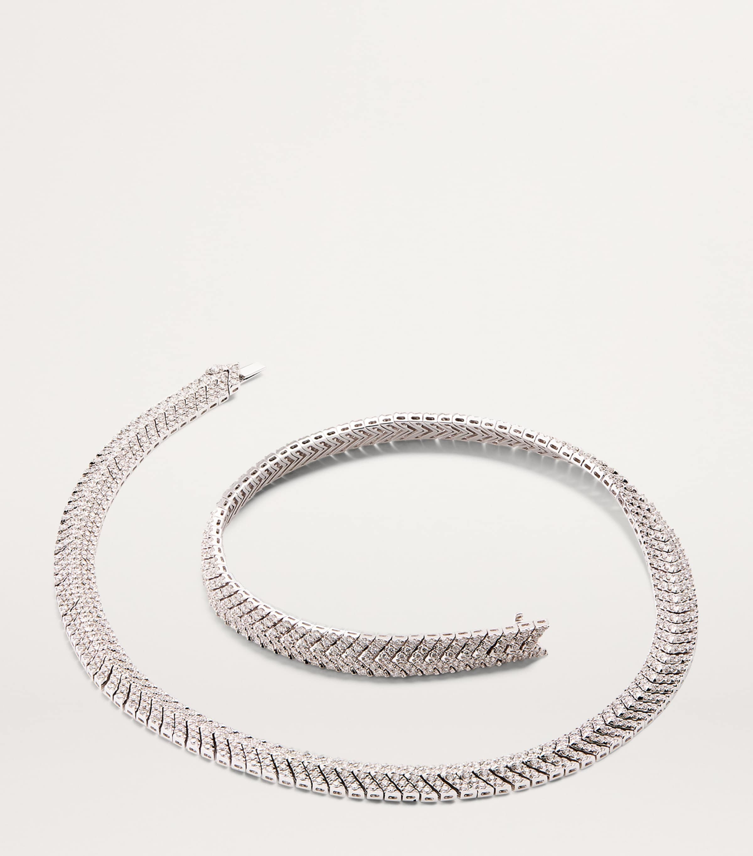 Anita Ko White Gold and Diamond Zipper Choker White Gold Image 3