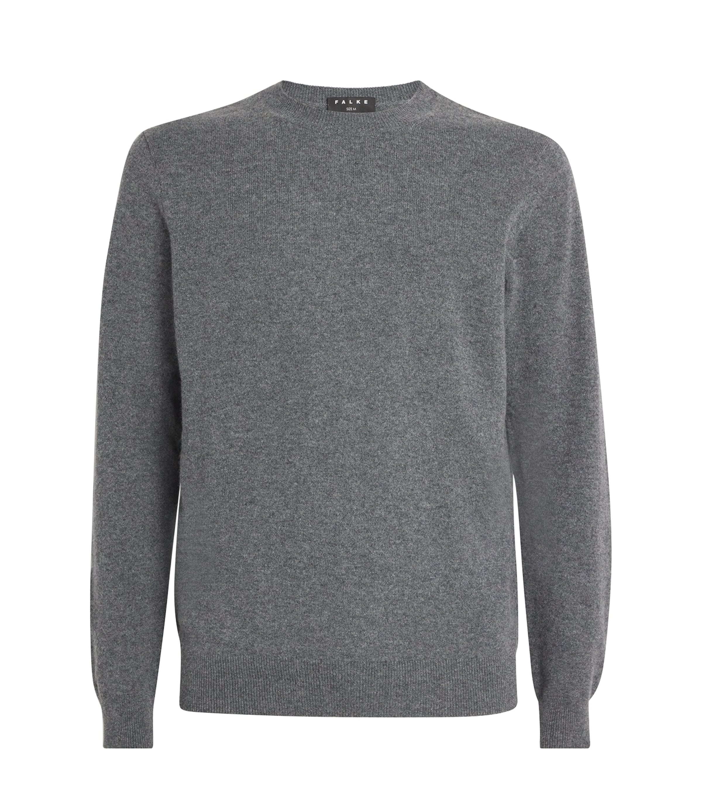 Shop Falke Cashmere Crew-neck Sweater In Grey