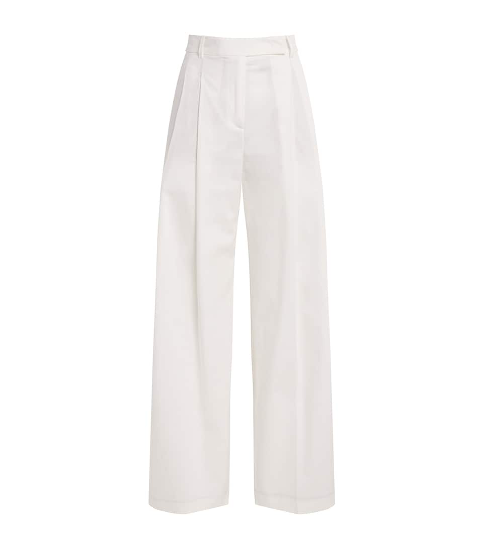 Double-Pleated Tailored Trousers