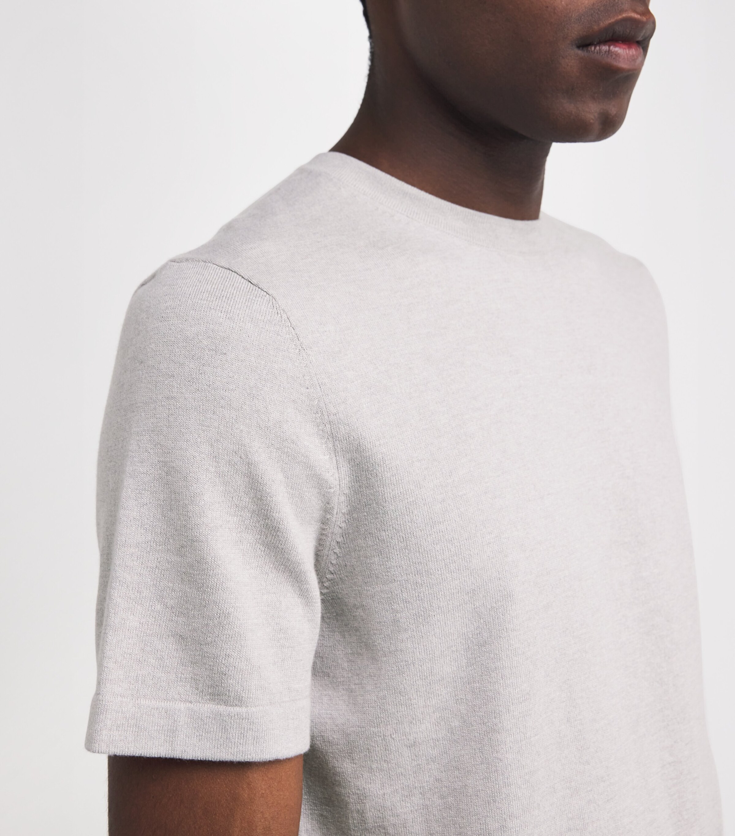 Cotton-Blend T-Shirt 011 - LIGHT GREY Image 6